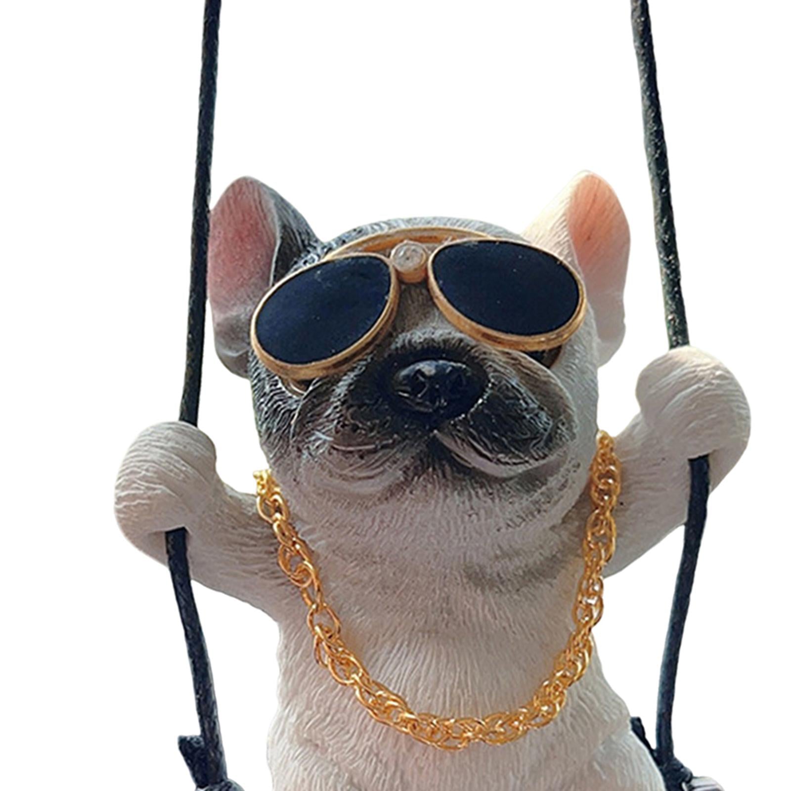 Dog Pendant for Car Rear View Mirror Charm for Backpacks Home Cafes Style C