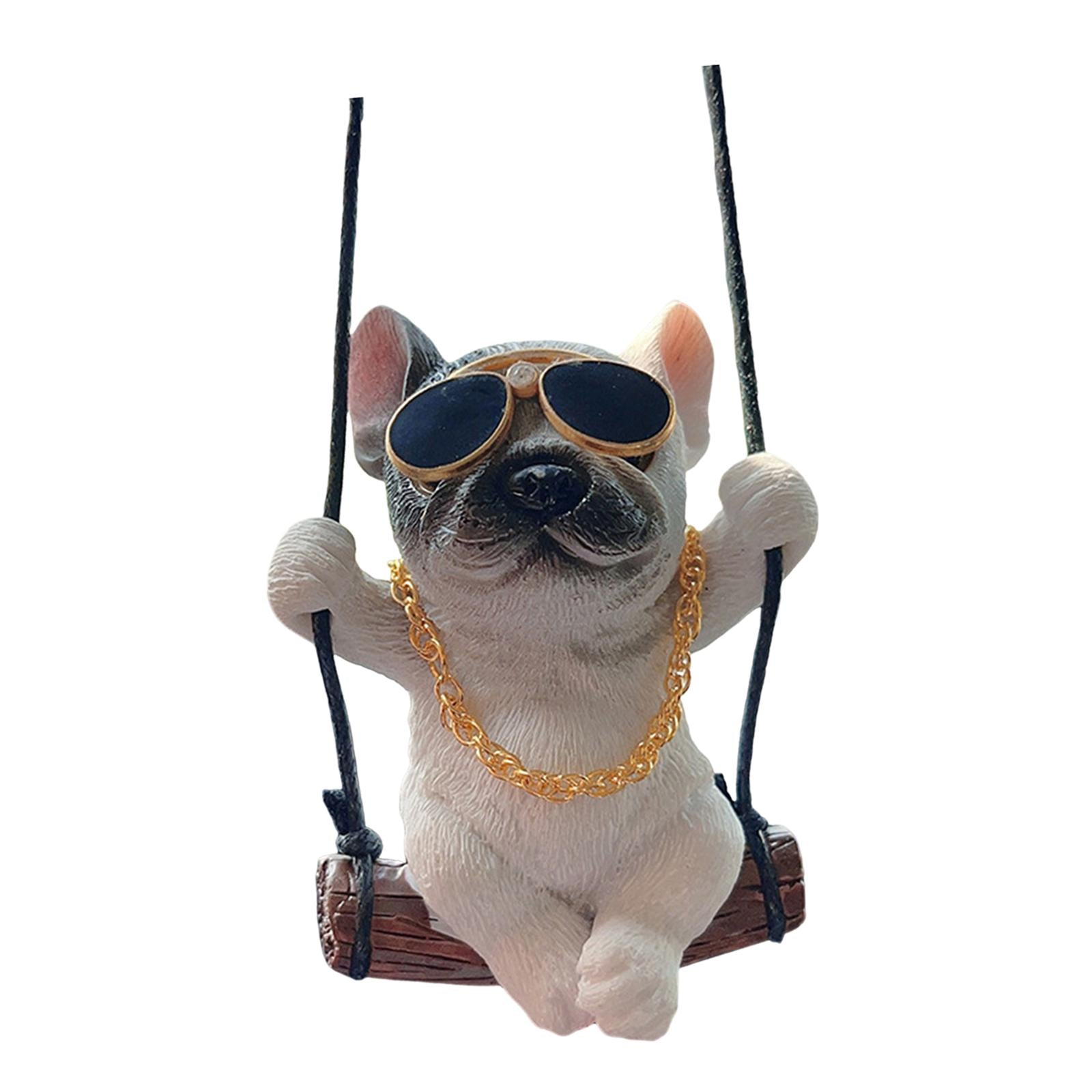 Dog Pendant for Car Rear View Mirror Charm for Backpacks Home Cafes Style C