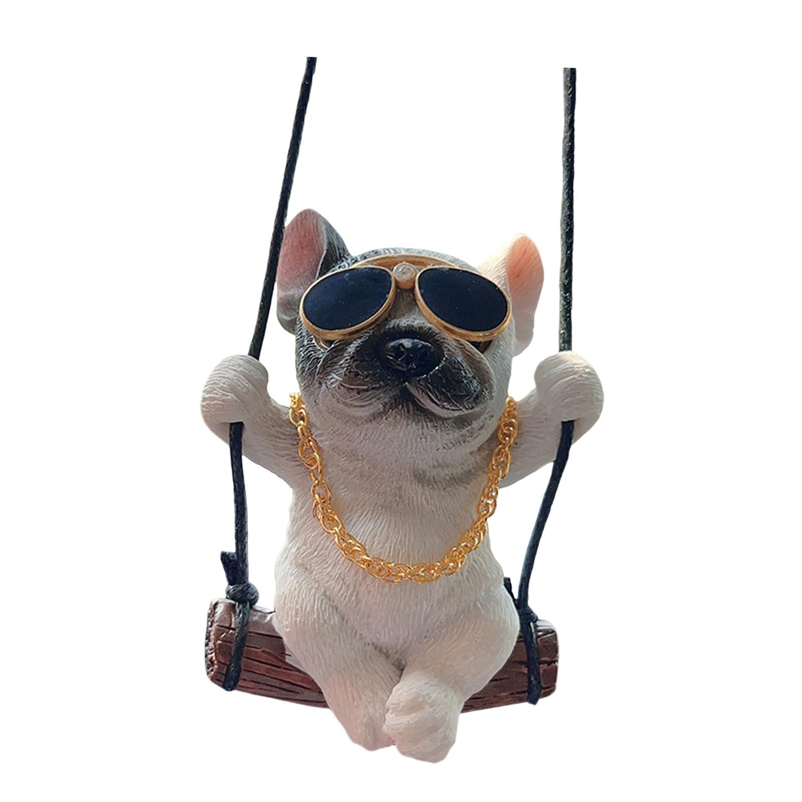 Dog Pendant for Car Rear View Mirror Charm for Backpacks Home Cafes Style C