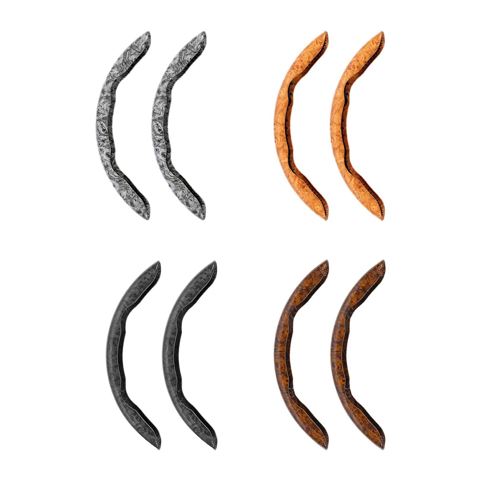 2 Pieces Car Steering Wheel Covers Durable Smooth Auto Interior Accessories gray