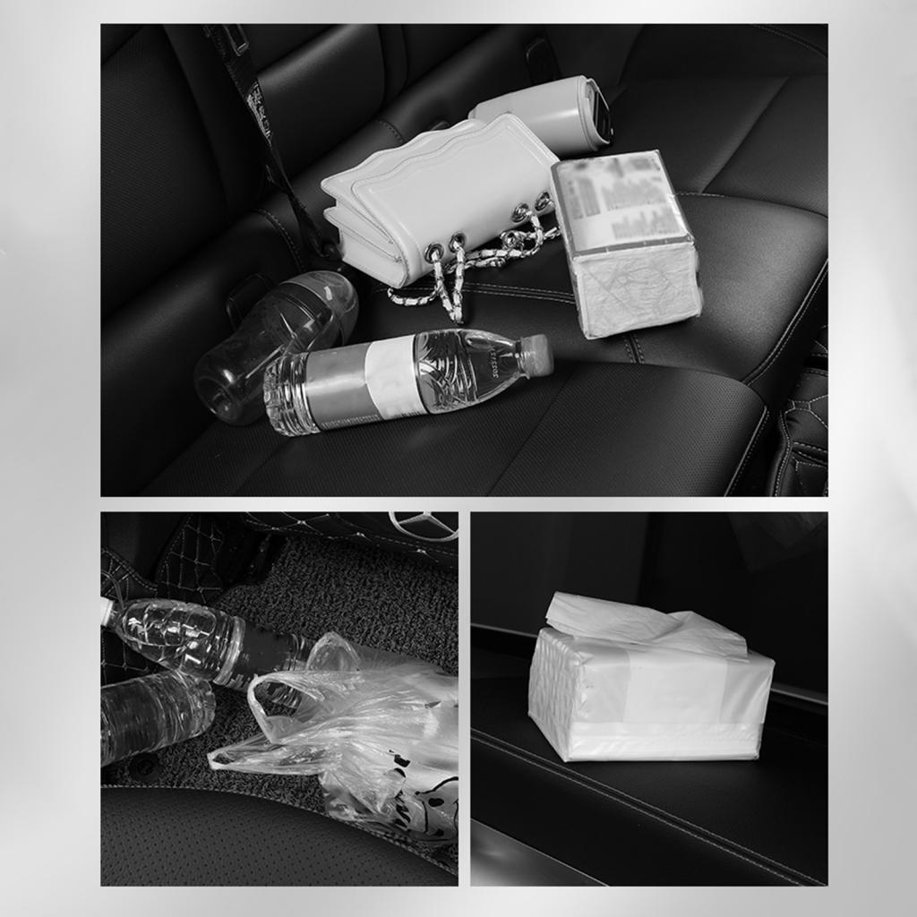 Car Headrest Organizer with 2 Drink Cup Holder for Travel Baby Toddlers Black