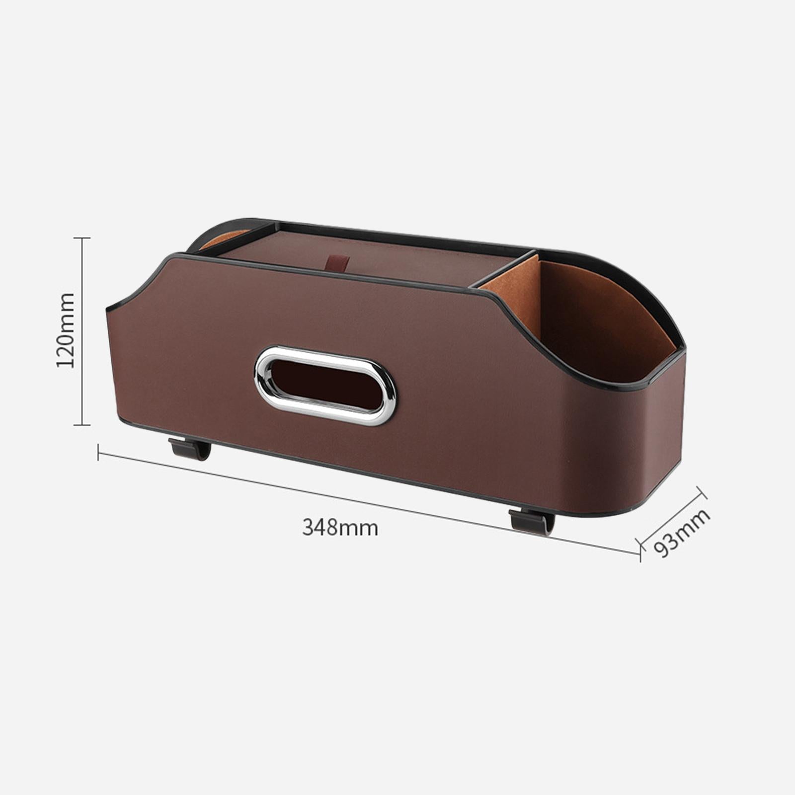 Car Headrest Organizer with 2 Drink Cup Holder for Travel Baby Toddlers Brown