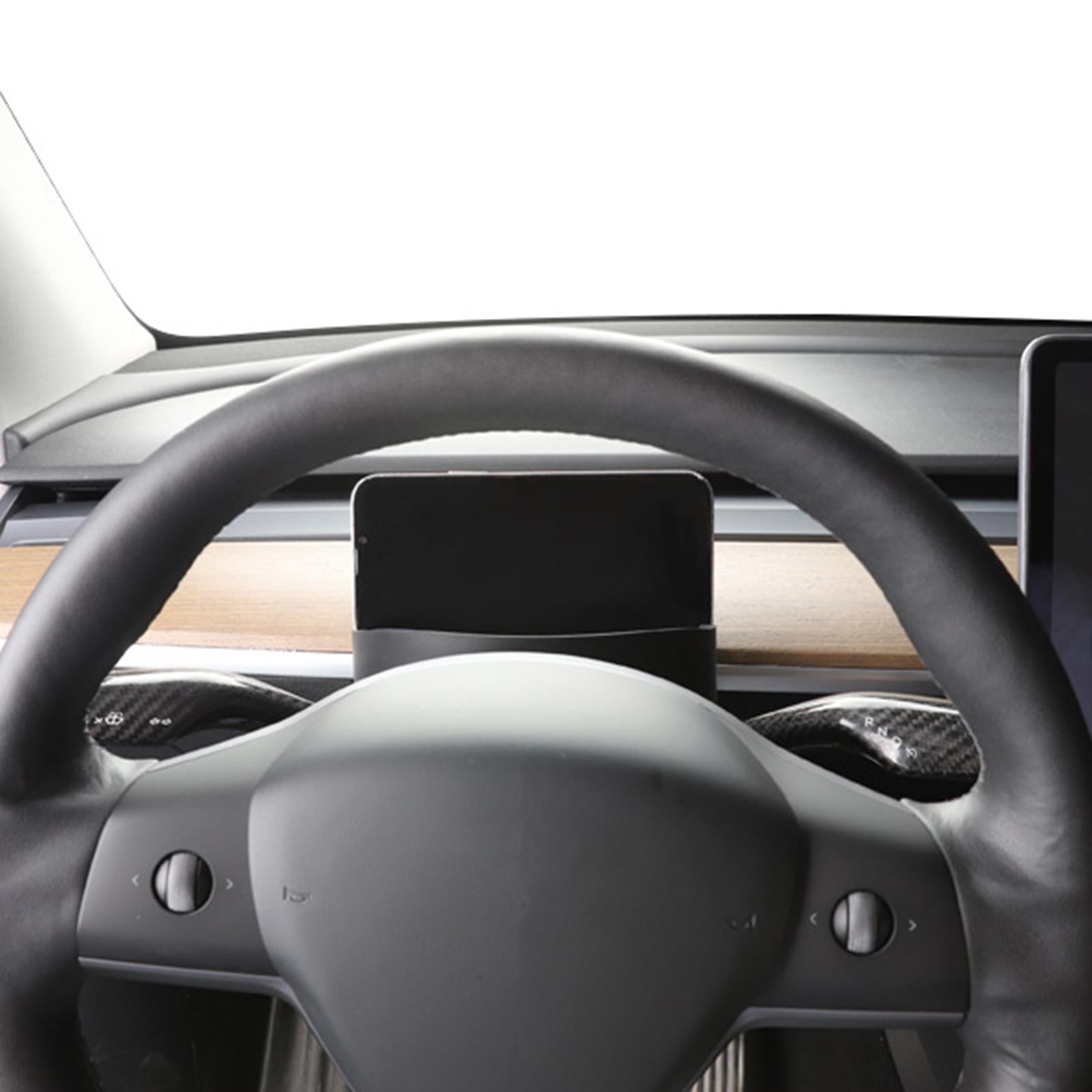 Car Steering Wheel Storage Box Spare Parts Silicone for Tesla Model 3/Y
