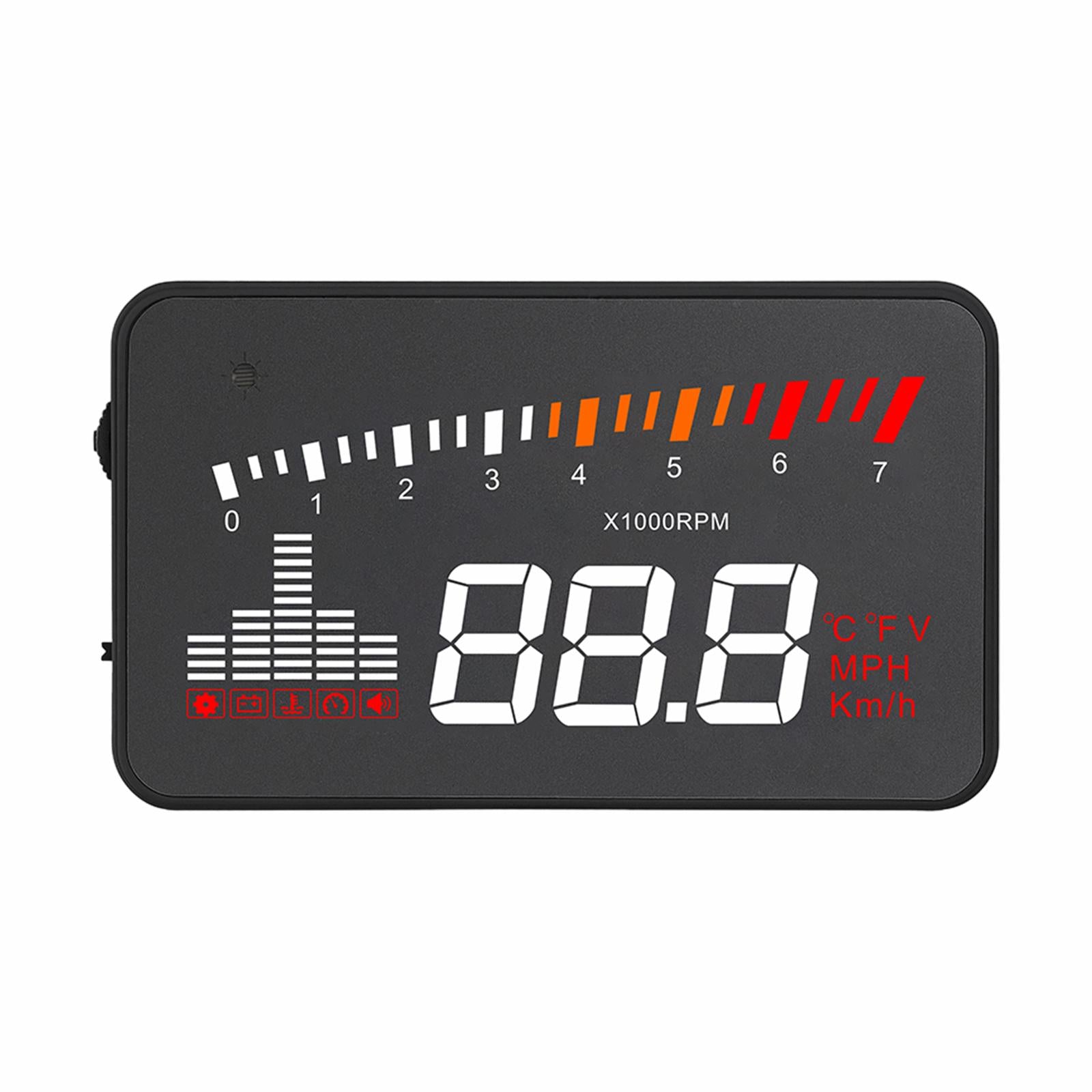 Car Head-up Display 3.5inch Screen Cars Speedometer Windshield Projector