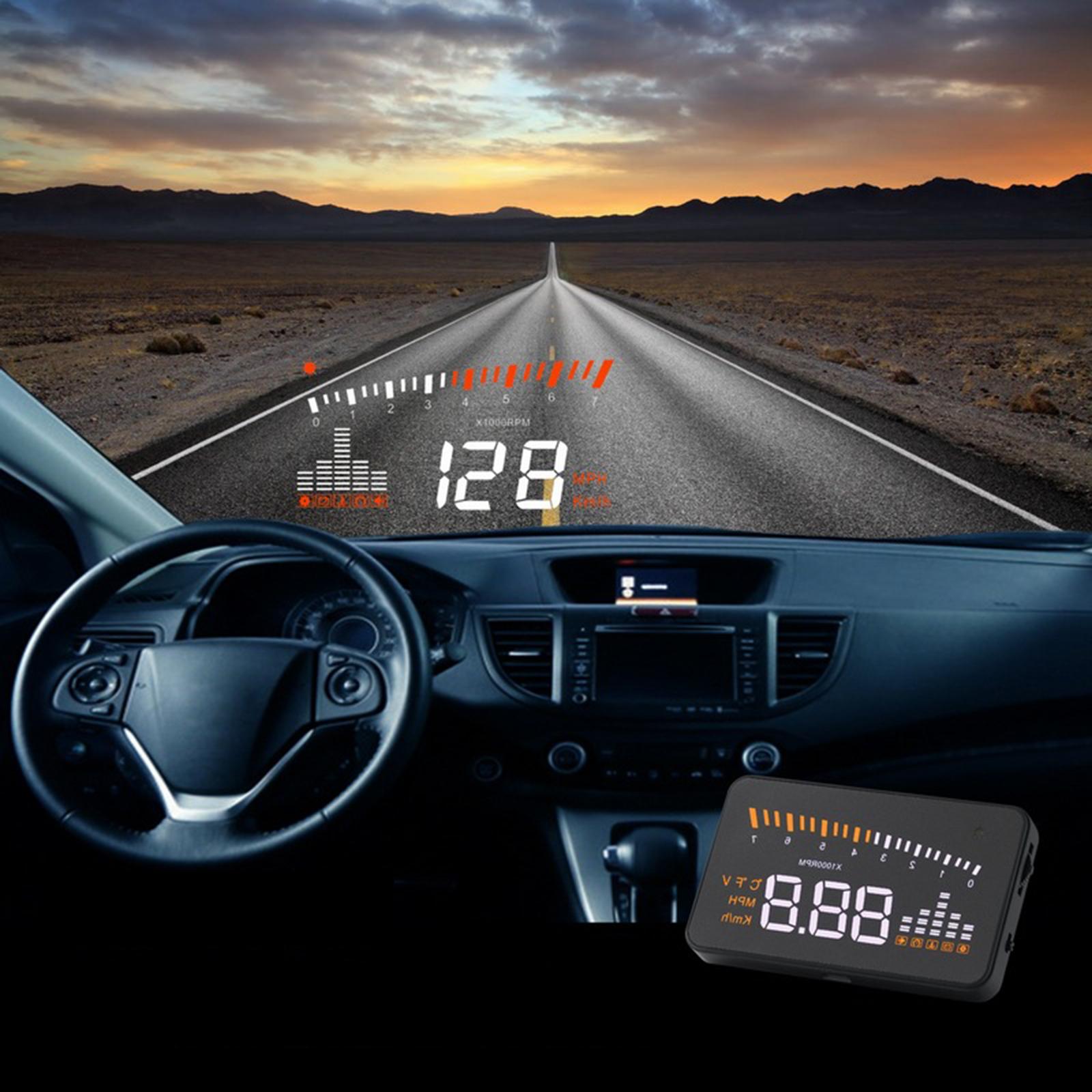 Car Head-up Display 3.5inch Screen Cars Speedometer Windshield Projector