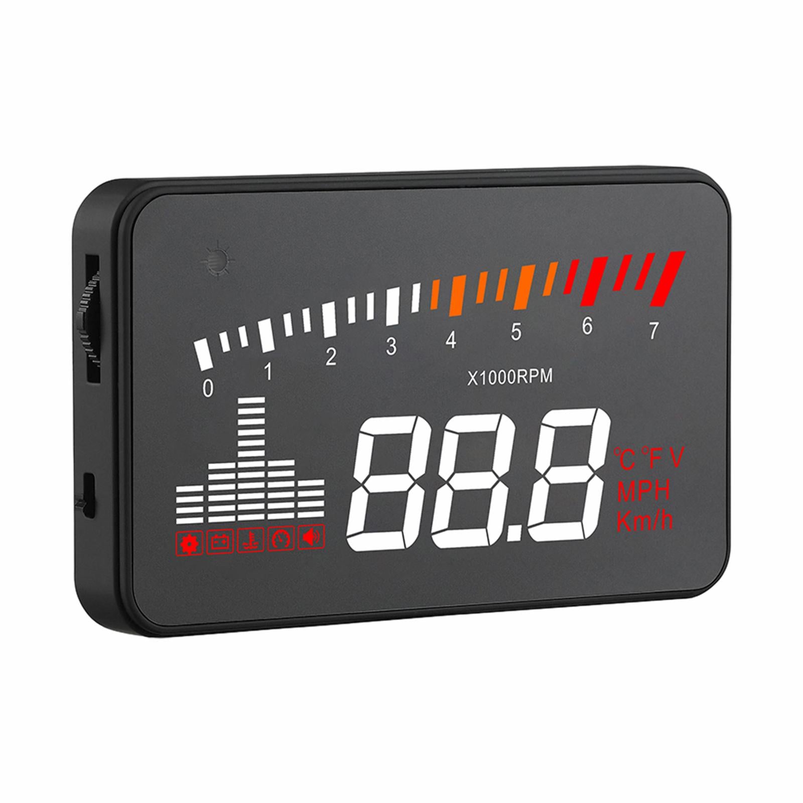 Car Head-up Display 3.5inch Screen Cars Speedometer Windshield Projector