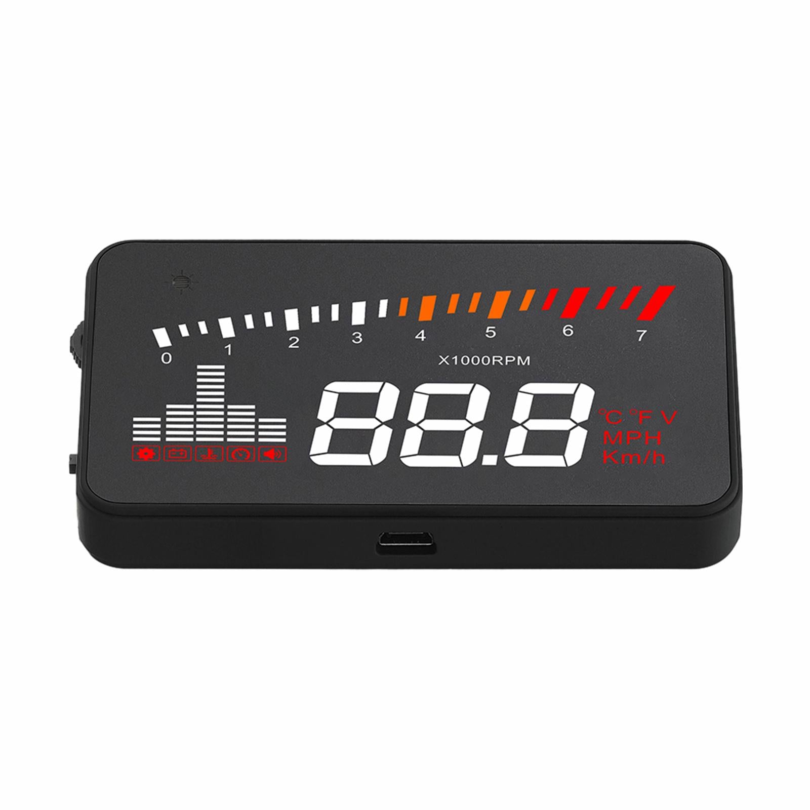 Car Head-up Display 3.5inch Screen Cars Speedometer Windshield Projector