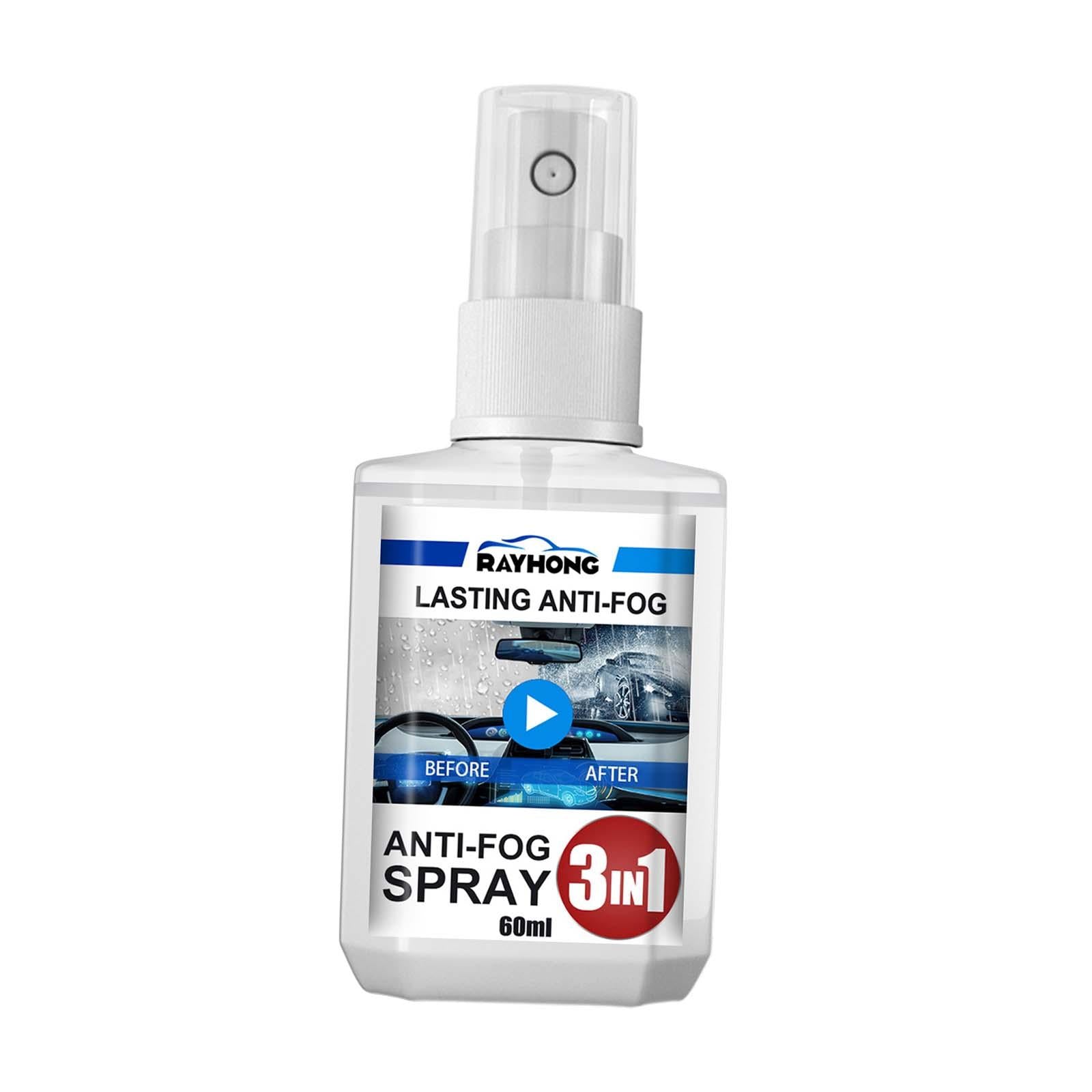 3x3 in 1 Anti Fog Spray 2 Liquid Cleaner and Protector for Suvs Mirrors