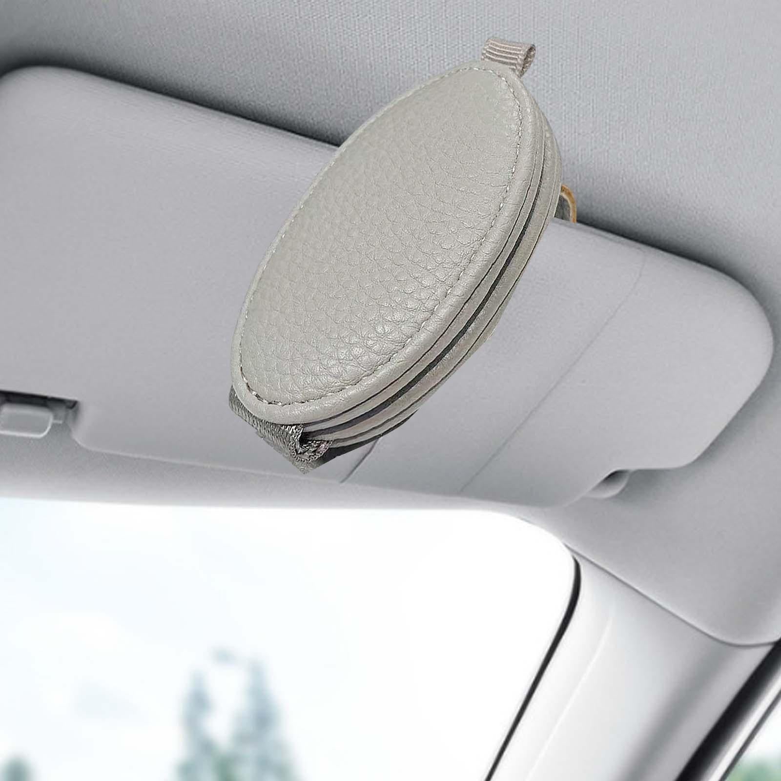 Sunglasses Holder for Car Visor Fashion Automotive Interior Car Glasses Clip gray
