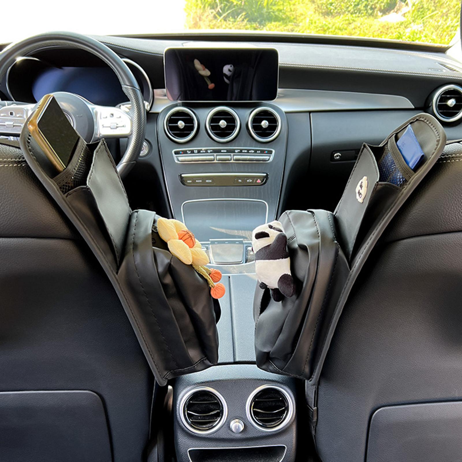 Car Seat Side Storage Organizer Quick Installation Dustproof Auto Tissue Box