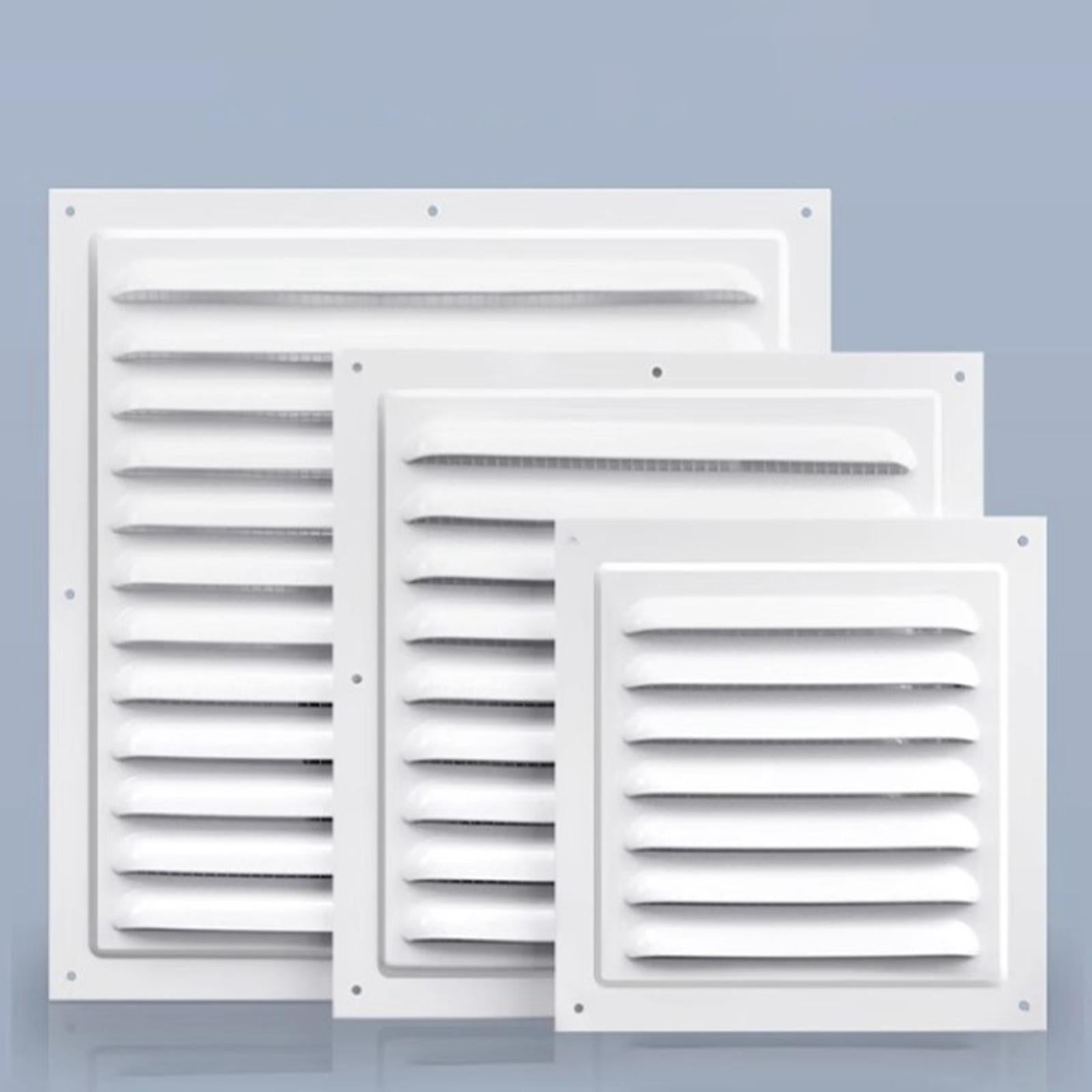 2xAir Vent Cover Aluminum Alloy Air Vent Grille for Campers Wall Bathroom 15cm