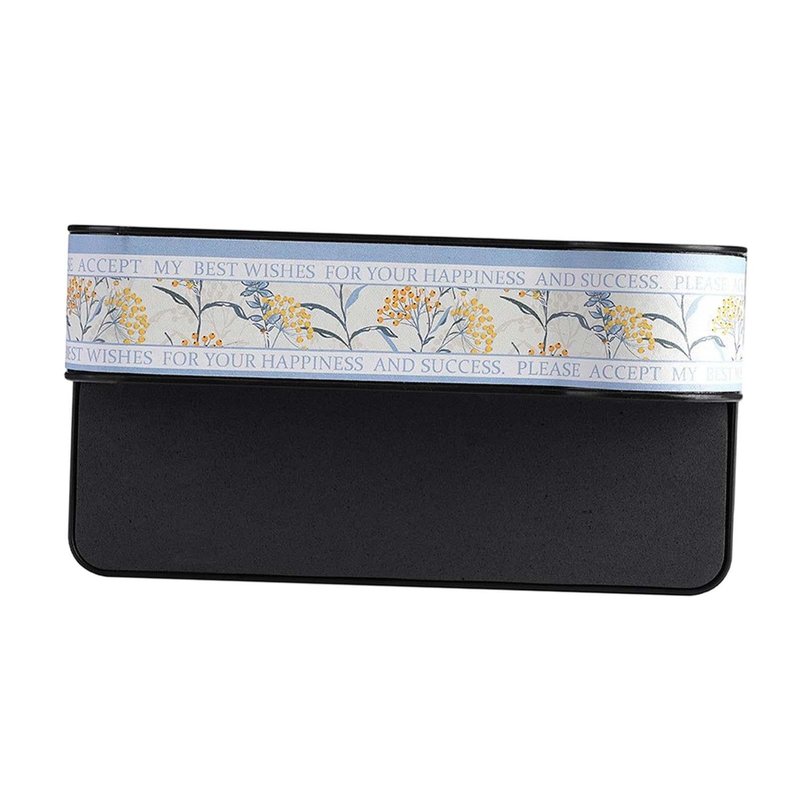 Car Front Seat Slit Storage Box with Bottle Organizer Durable Multifunctional Passenger Seat