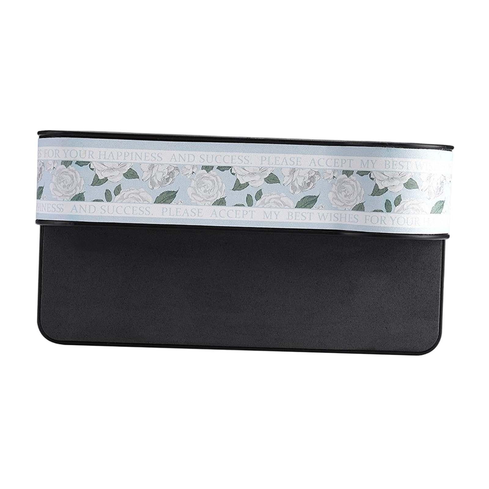 Car Front Seat Slit Organizer Filler with Cup Holder Rose Pattern Passenger Seat