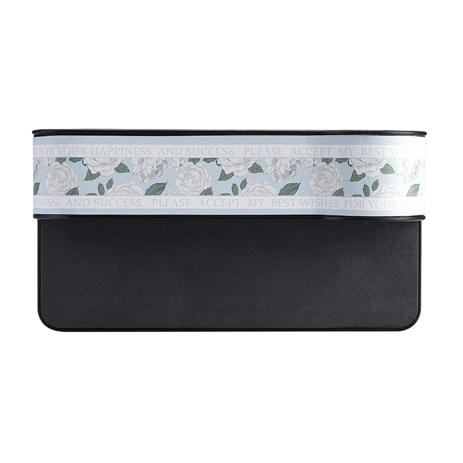 Car Front Seat Slit Organizer Filler with Cup Holder Rose Pattern Passenger Seat