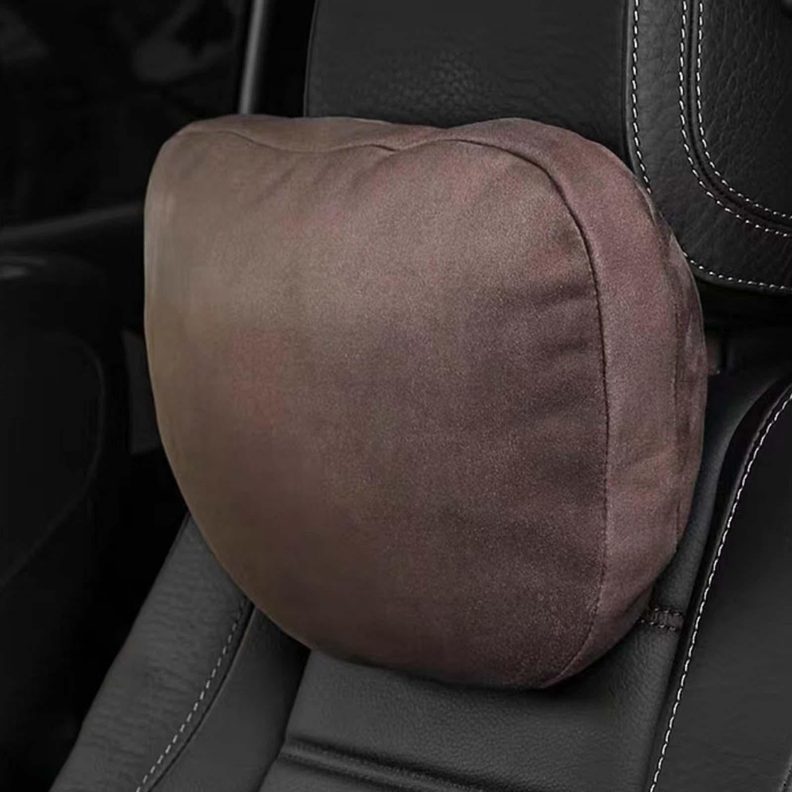 Car Headrest Pillow Portable Seat Headrest Cushion for Suvs Trucks Cars Brown