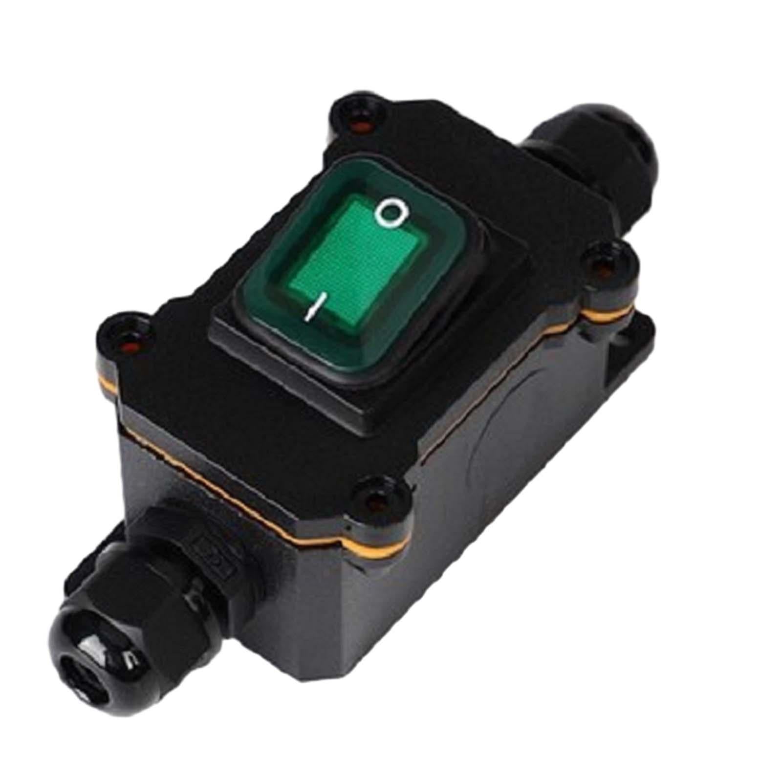 Inline Cord Switch Multiuse Sturdy with Indicator Light for Floor Lamps Green