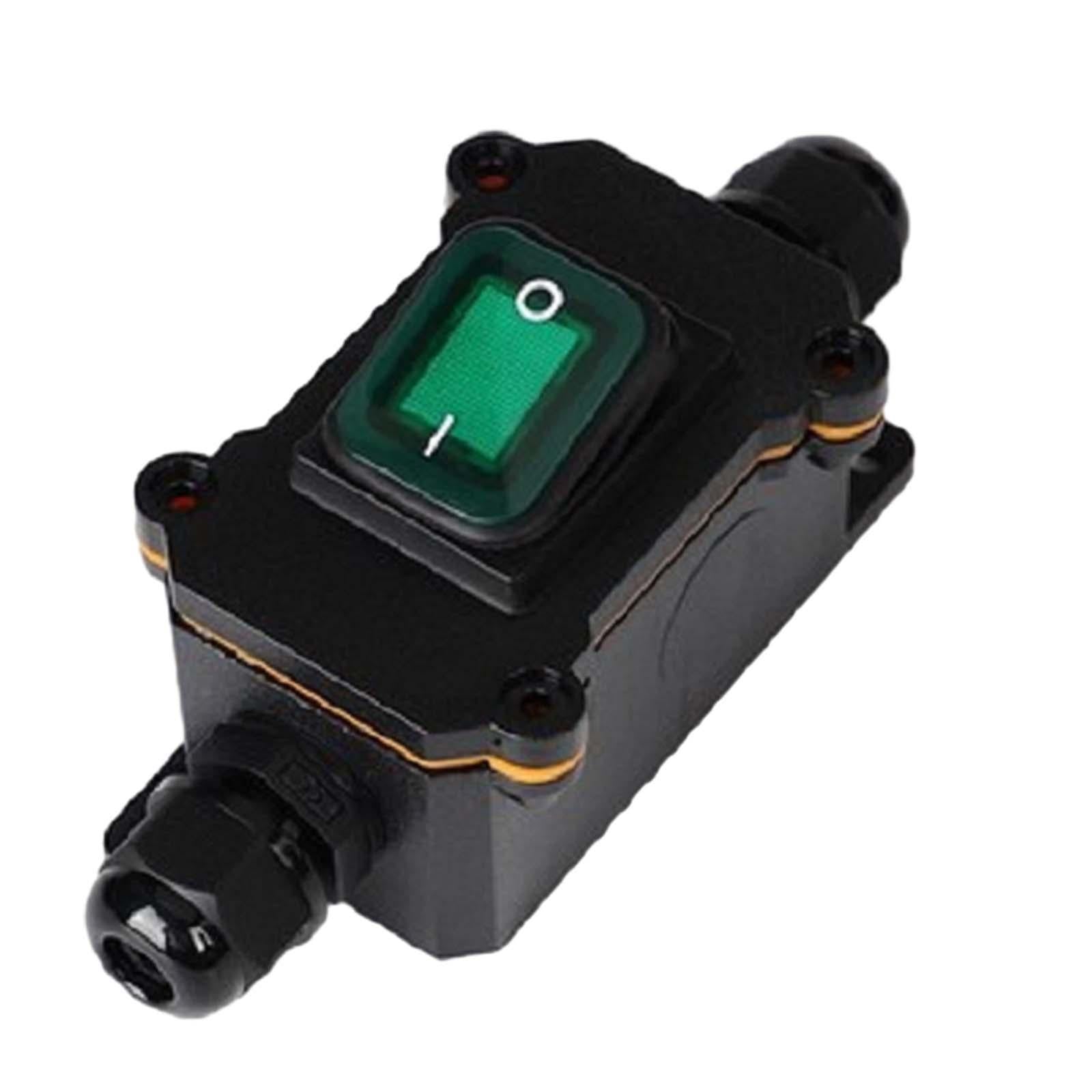 Inline Cord Switch Multiuse Sturdy with Indicator Light for Floor Lamps Green