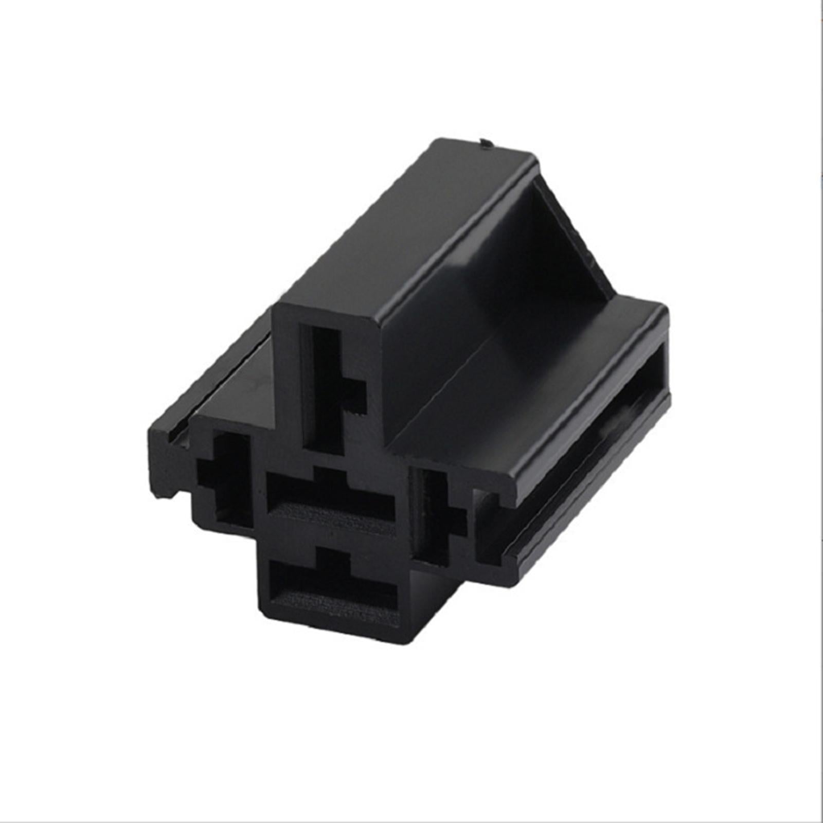 10 Pieces 5 Pin Automotive Relay Socket Connector Holders 80A Replace Parts