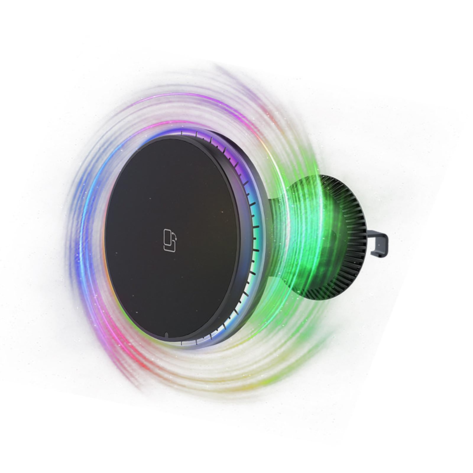 Phone Mount for Car Wireless Charger Magnetic Suction Automobile Accessories Colorful light