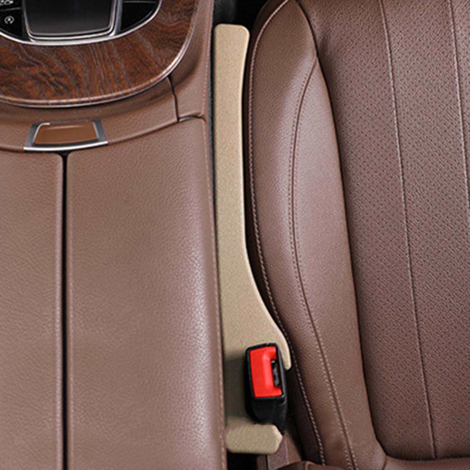 Car Seat Gap Fillers Soft Crevice Crack Plug Drop Blocker for Cars Suvs 1 Piece Beige