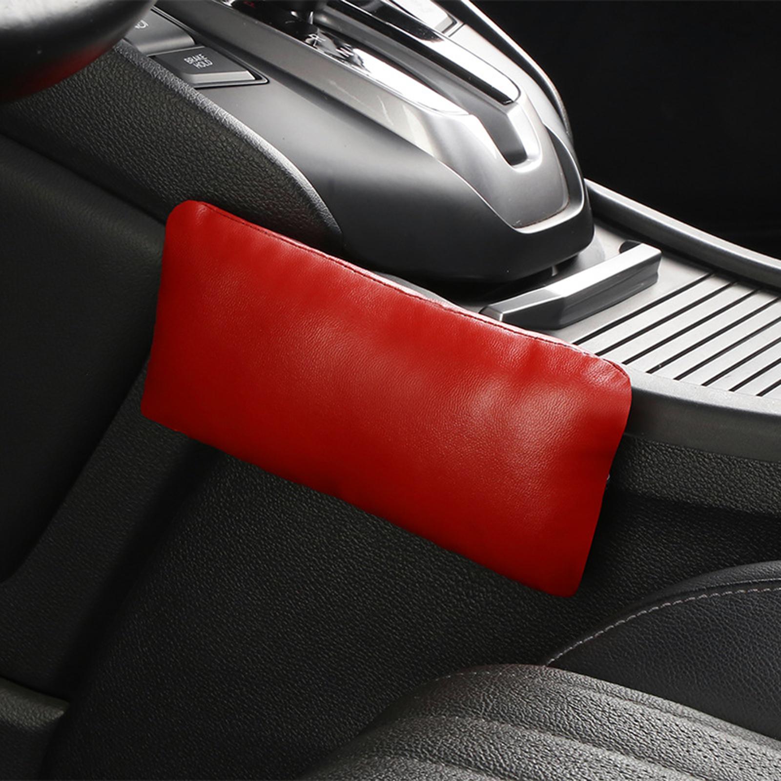 Car Knee Pad Cushion Car Center Console Knee Leg Elbow Cushion Pad Universal red