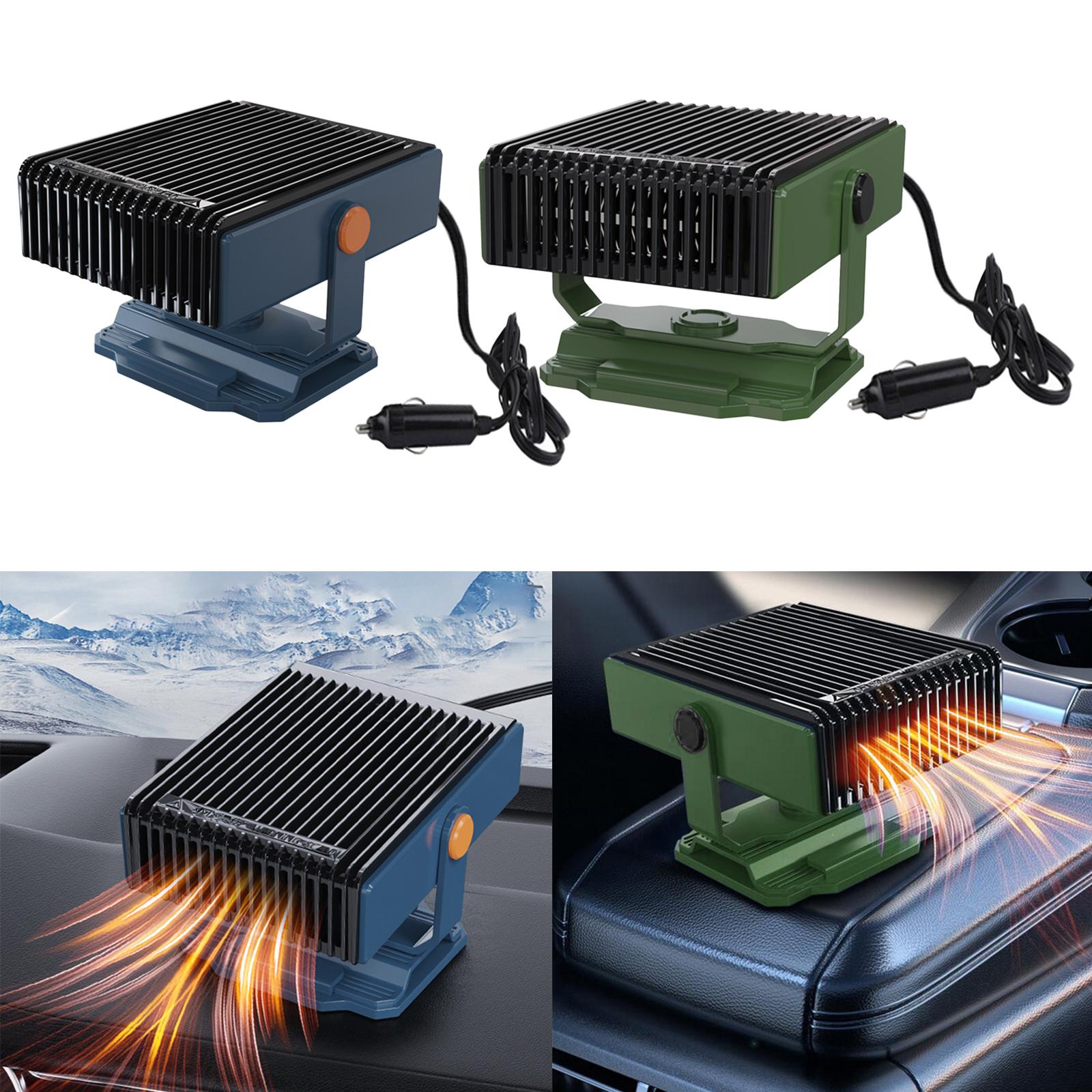 Car Heater Quick Heating 12V 150W Auto Heating Fan for Vehicles Boat RV Blue
