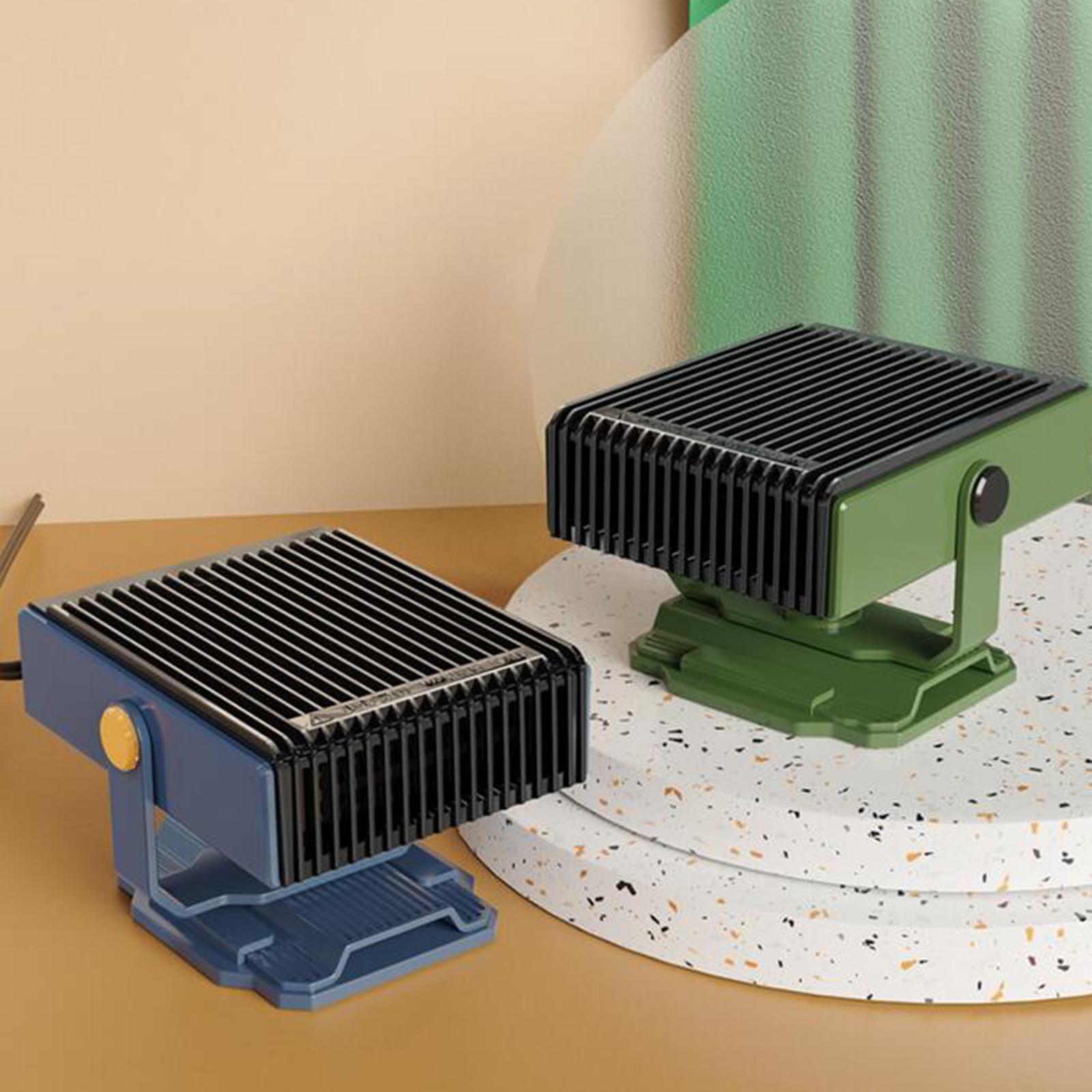 Car Heater Quick Heating 12V 150W Auto Heating Fan for Vehicles Boat RV Green