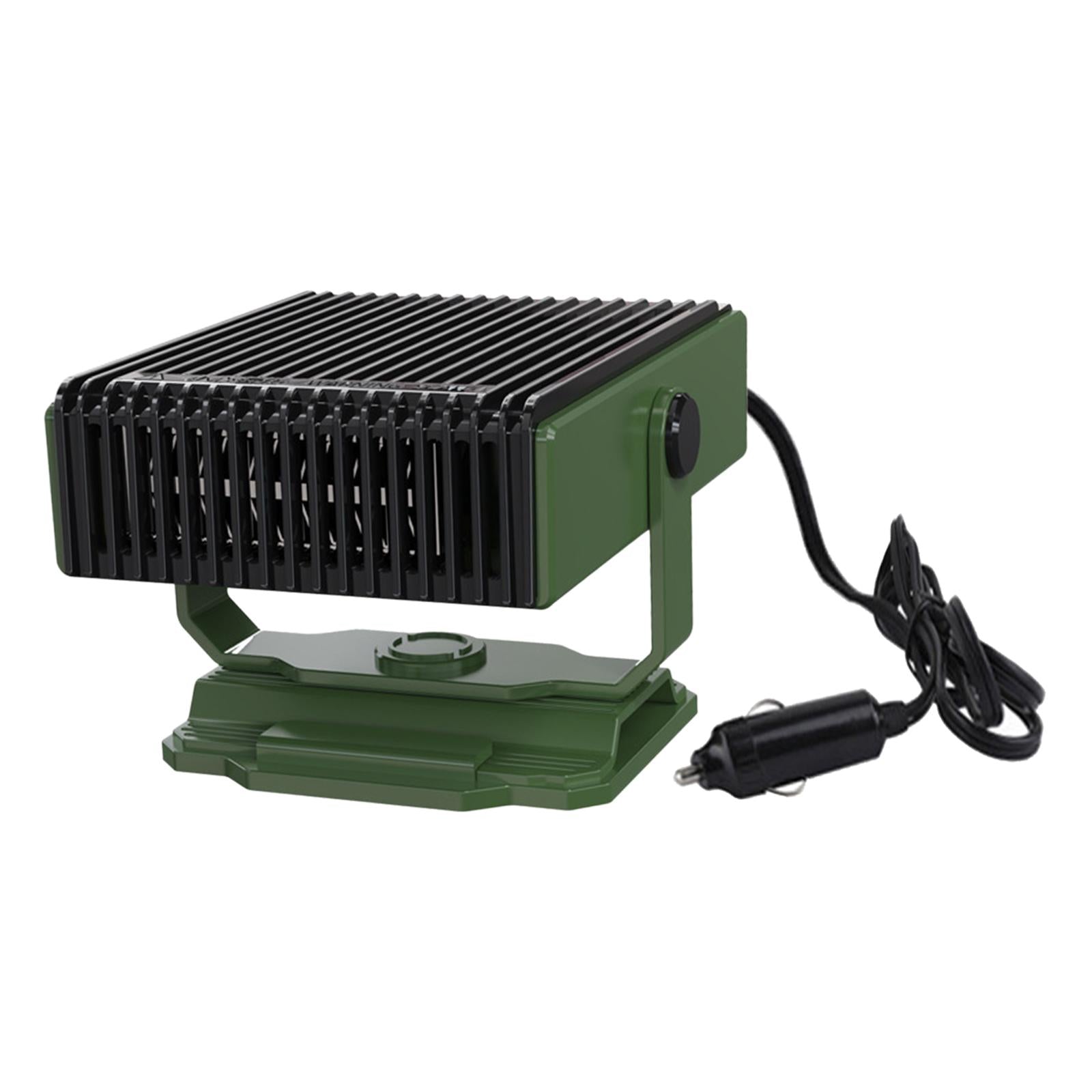 Car Heater Quick Heating 12V 150W Auto Heating Fan for Vehicles Boat RV Green