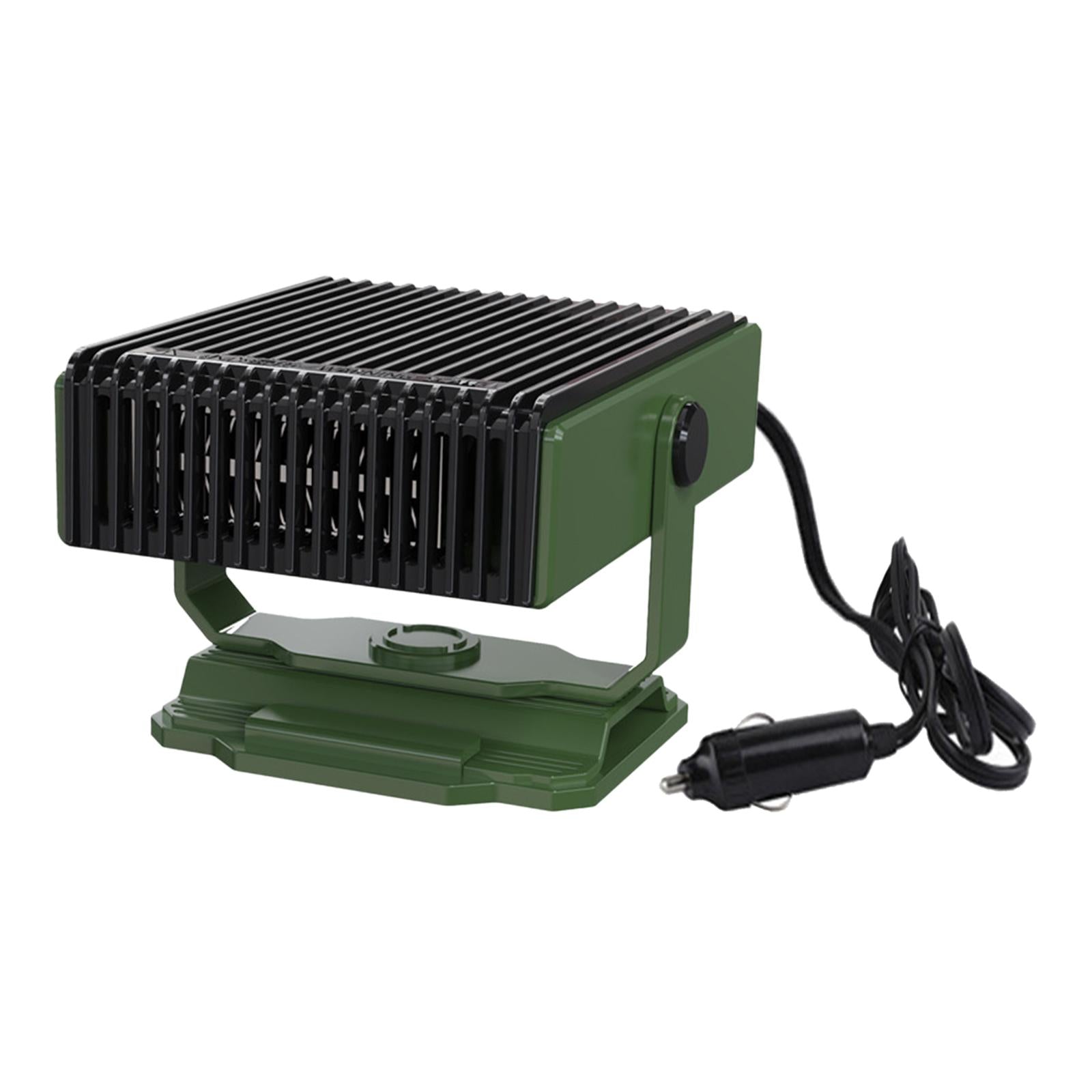 Car Heater Quick Heating 12V 150W Auto Heating Fan for Vehicles Boat RV Green