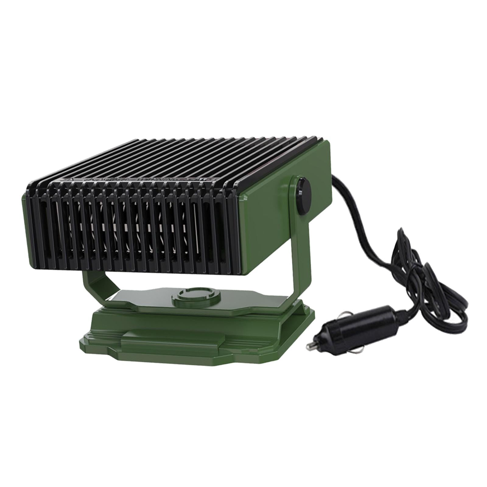 Car Heater Quick Heating 12V 150W Auto Heating Fan for Vehicles Boat RV Green