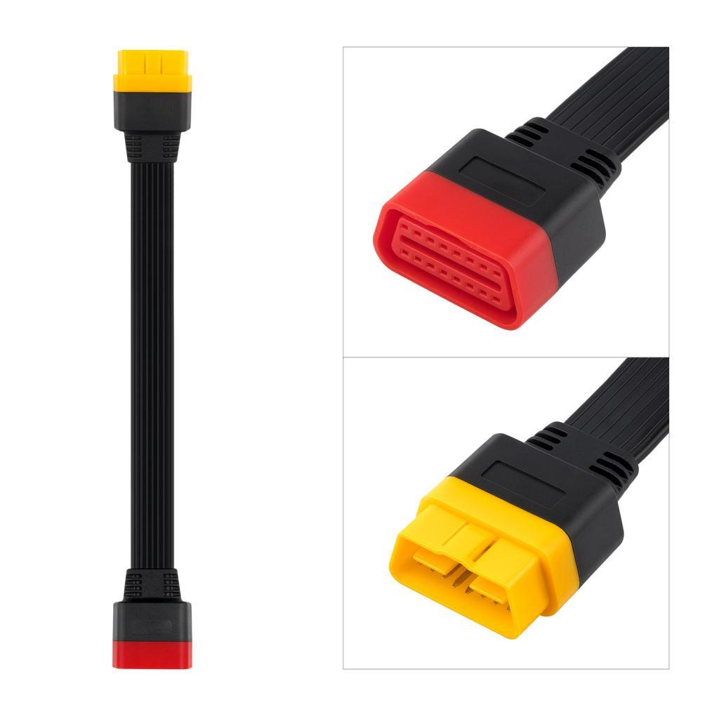 Extension Cable TPU Flat Ribbon Cable for OBDII Vehicle 36CM