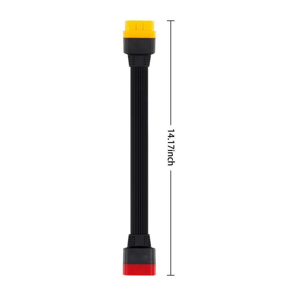 Extension Cable TPU Flat Ribbon Cable for OBDII Vehicle 36CM