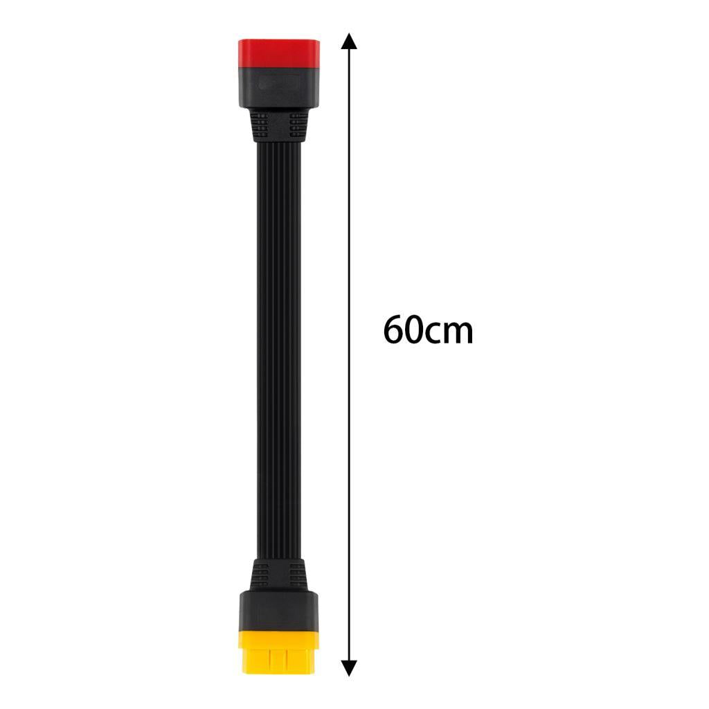 Extension Cable TPU Flat Ribbon Cable for OBDII Vehicle 60CM