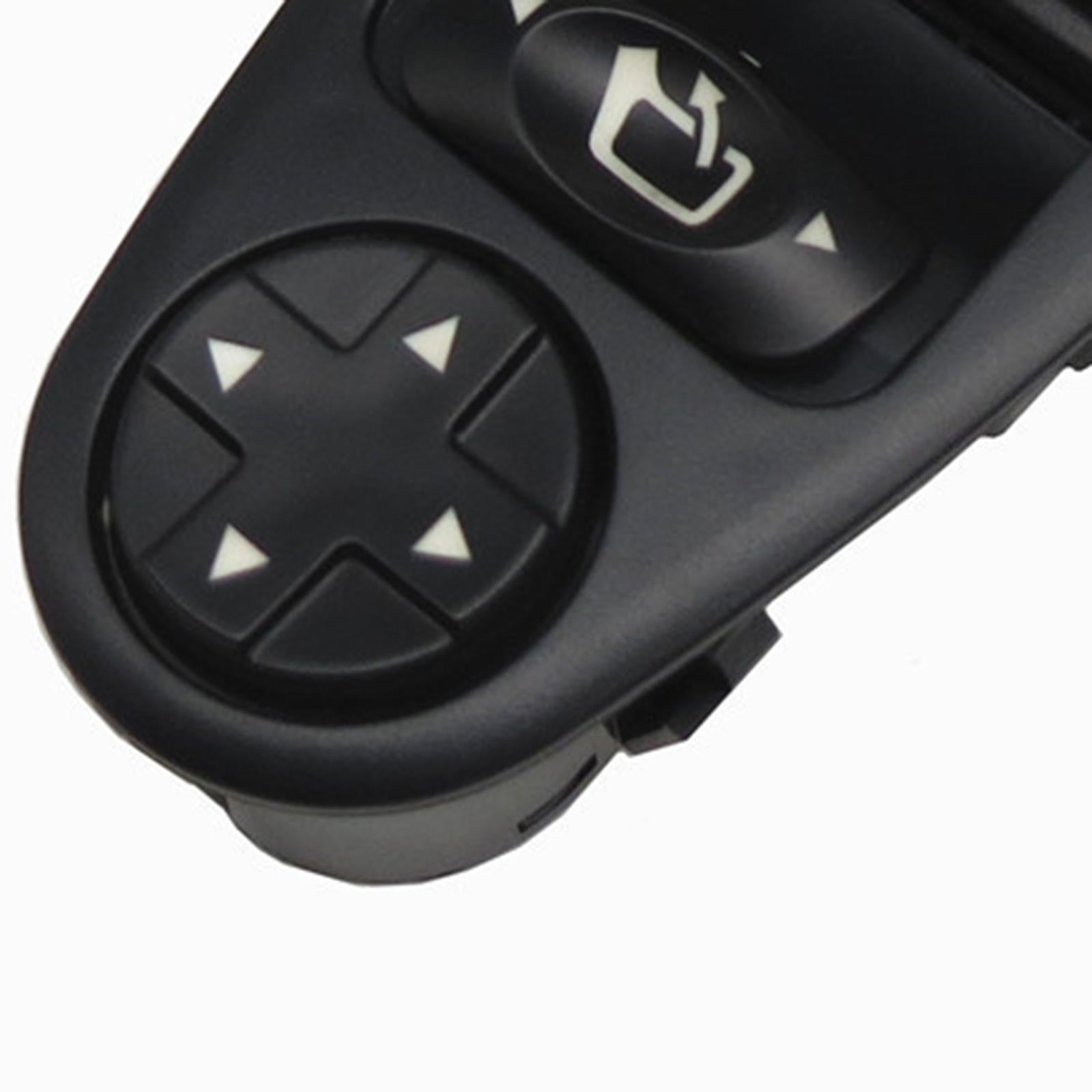 Master Power Window Mirror Switch 6554ZJ Sturdy Black for Citroen 07-16