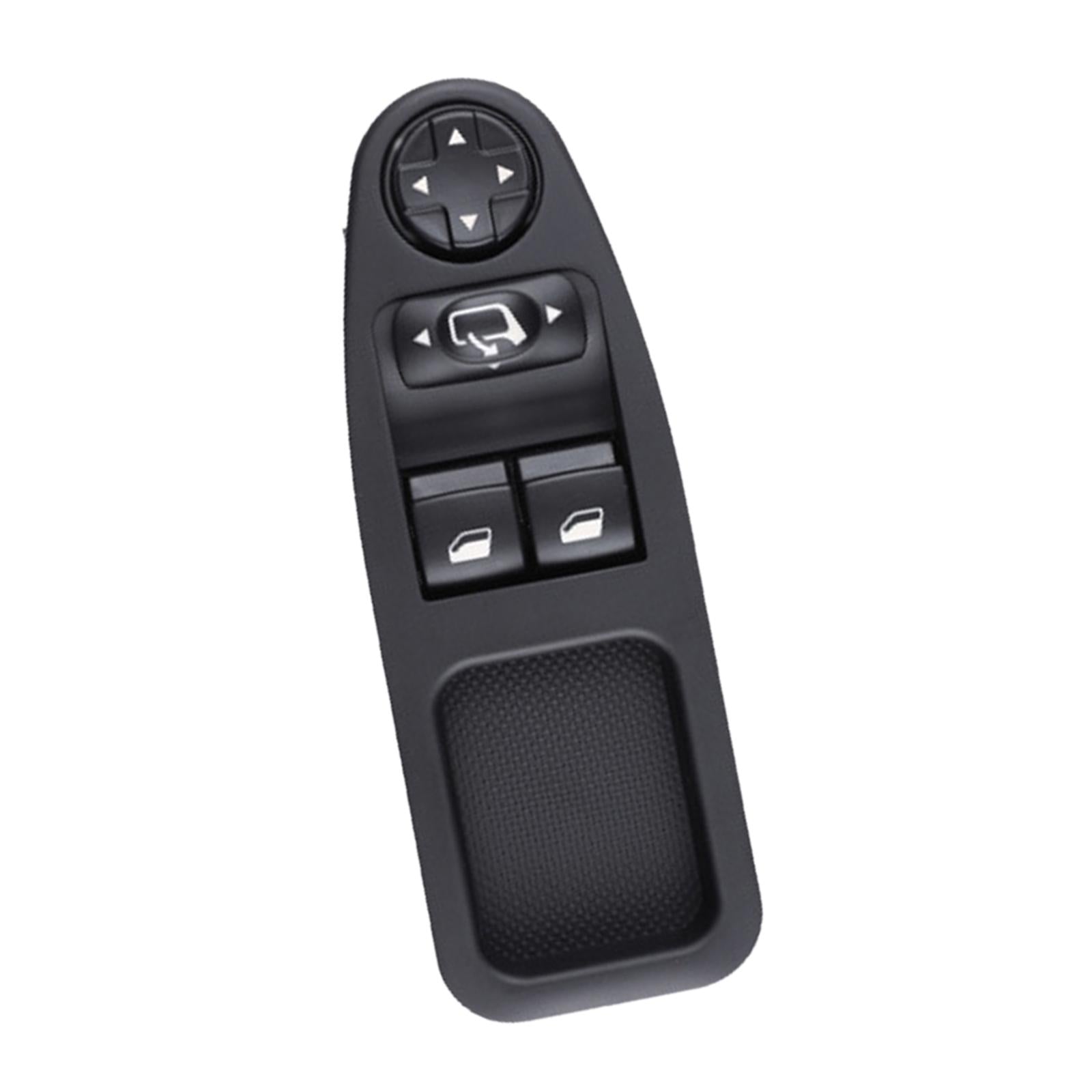 Master Power Window Mirror Switch 6554ZJ Sturdy Black for Citroen 07-16