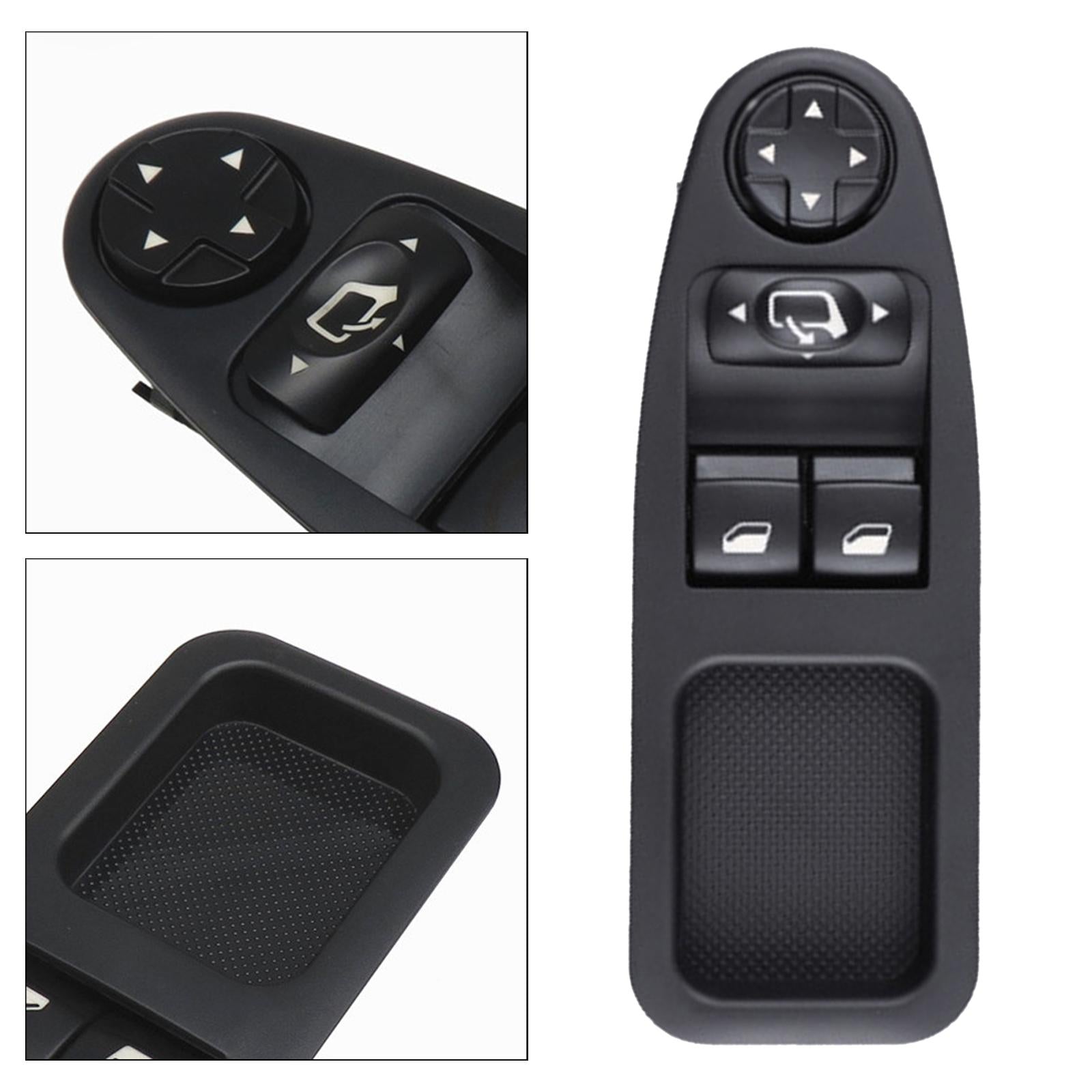 Master Power Window Mirror Switch 6554ZJ Sturdy Black for Citroen 07-16