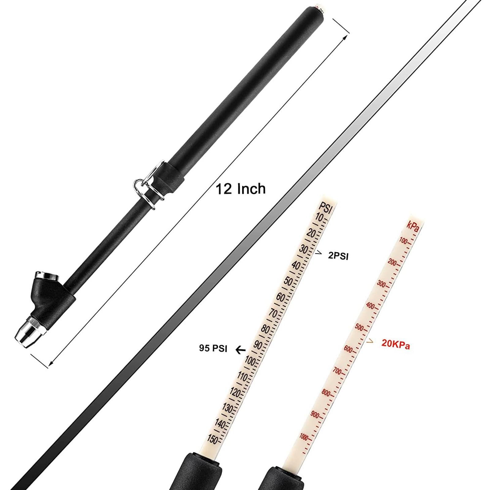Dual Head Tire Pressure Gauge Heavy Duty for Vehicles Motorcycles Truck