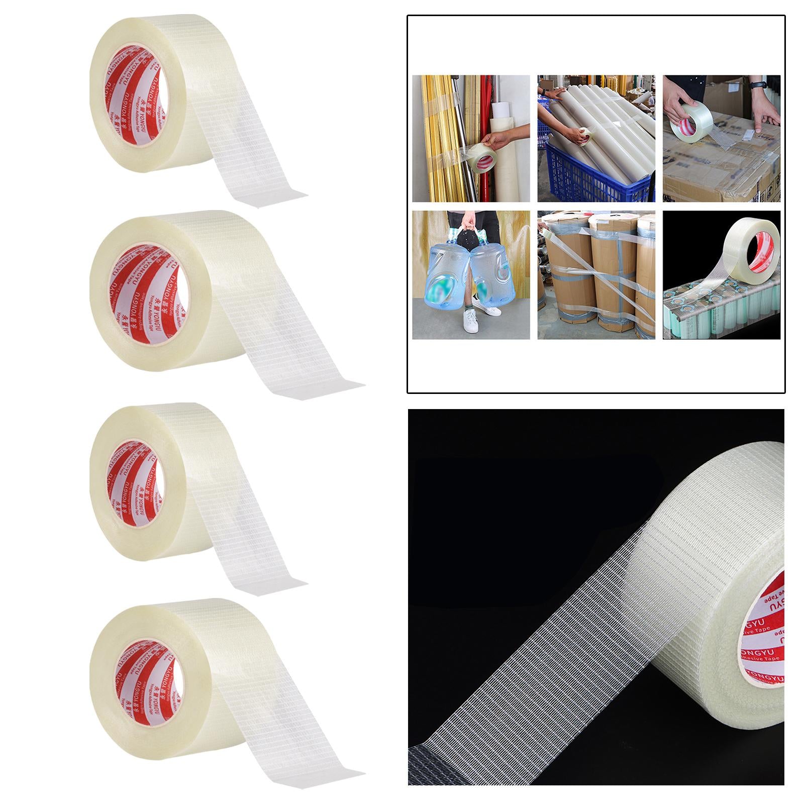 2xFiberglass Tape Filament Reinforced Strapping Tape for Packaging Fixing 25mm 25 Meters
