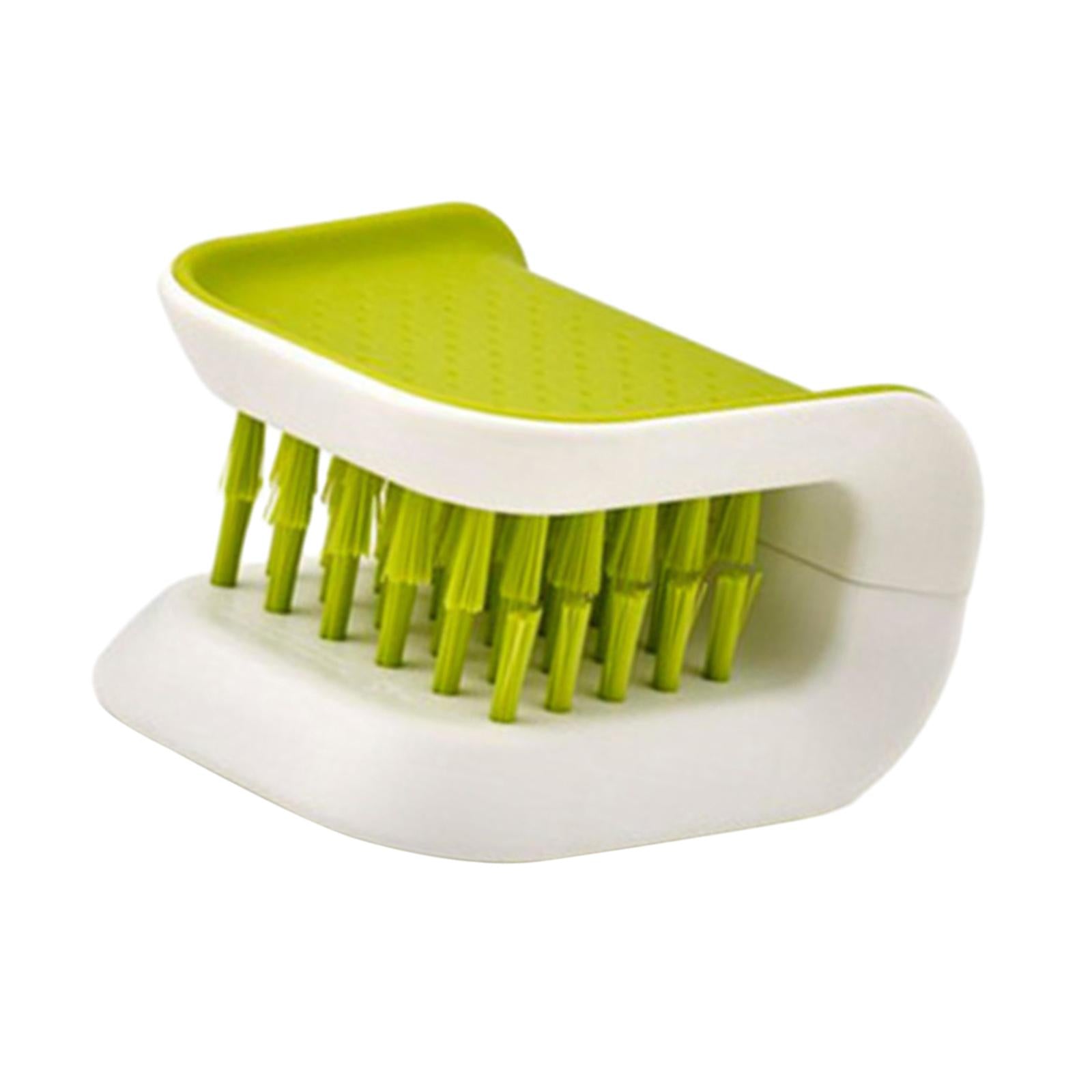4xKitchen Knife Cleaner Utensil Bristle Cleaning Brush Durable Double Sided