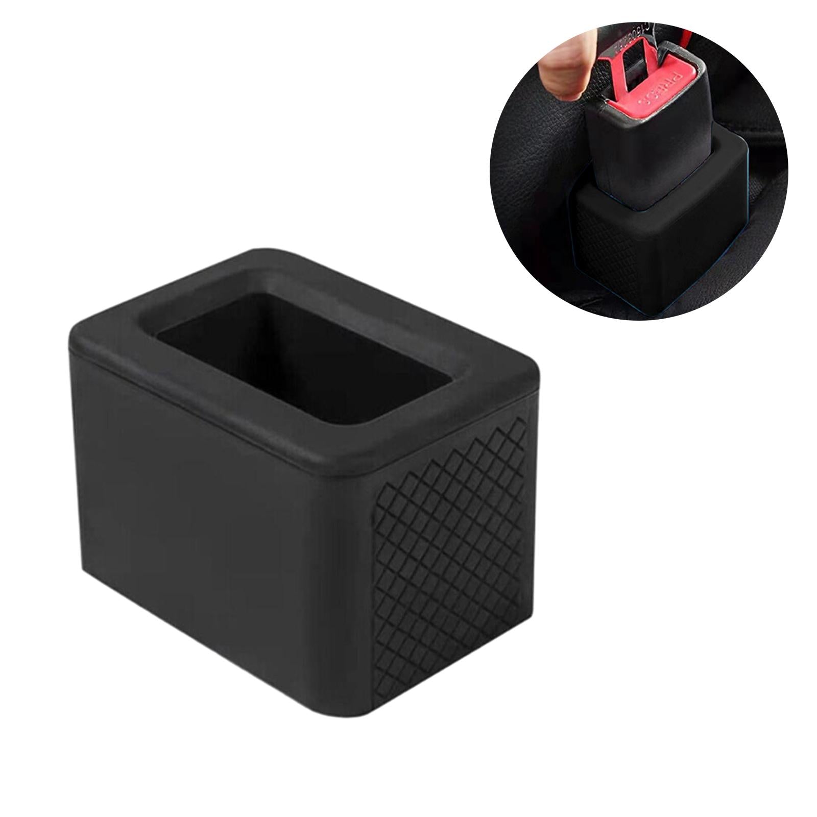 Seat Belt Buckle Holder Car Accessories Keep Seat Belt Buckle Upright Stable Black