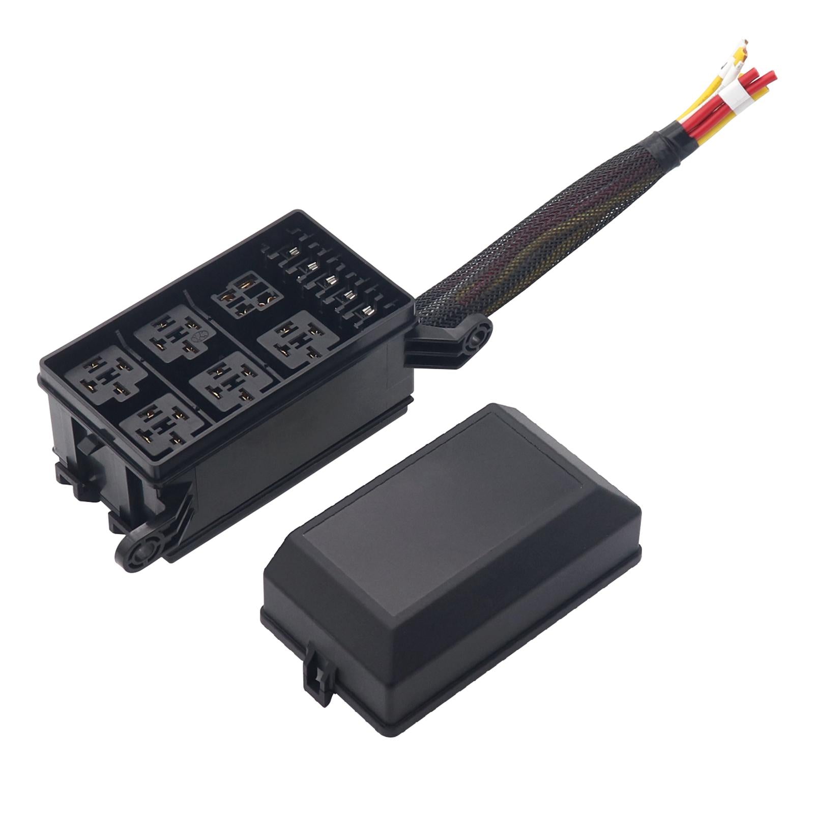 12V Fuse and Relay Box Kit Supplies Prewired Relay Box for Car Auto