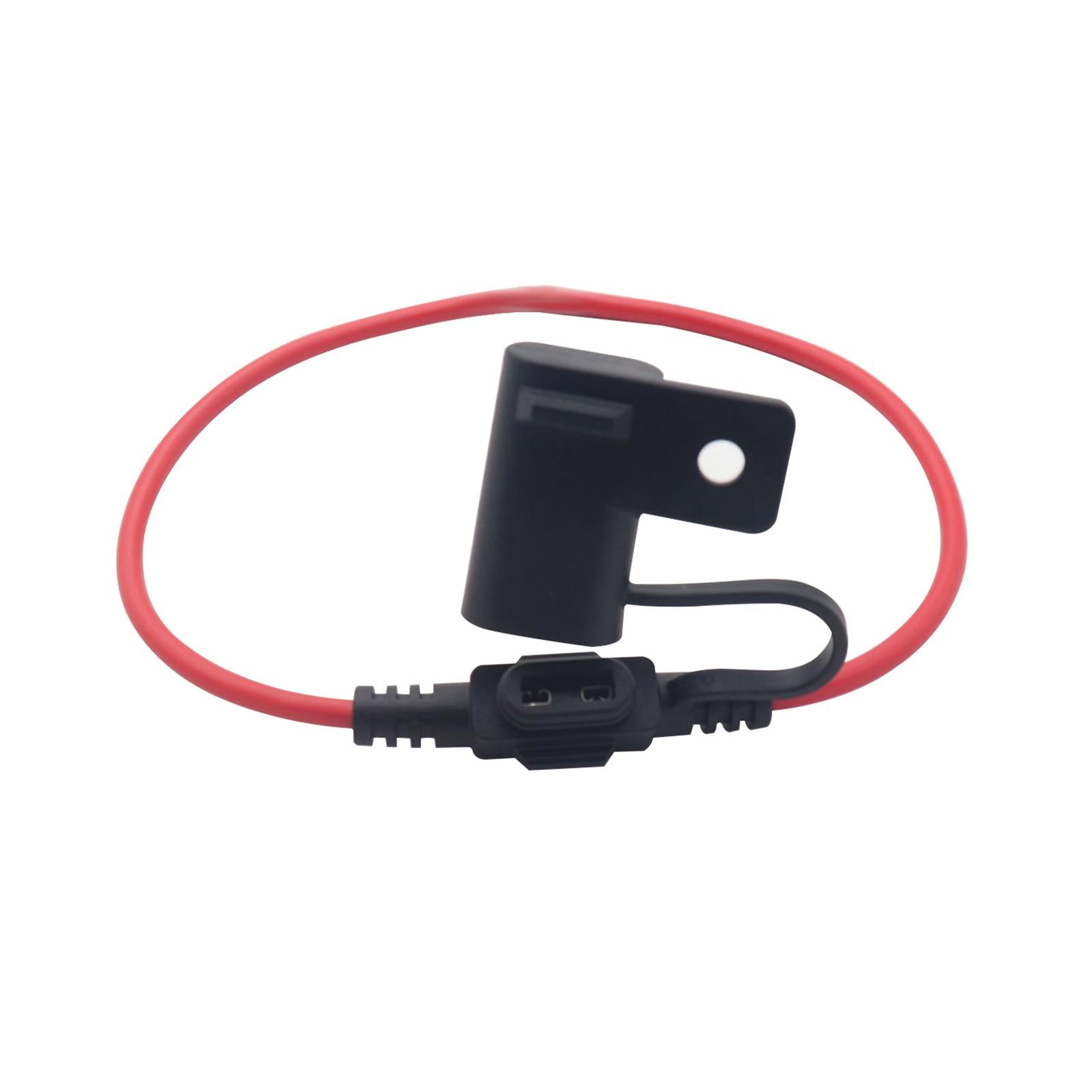 Inline Fuse Holder Durable Accessory Waterproof for ATV Automotive Boat black