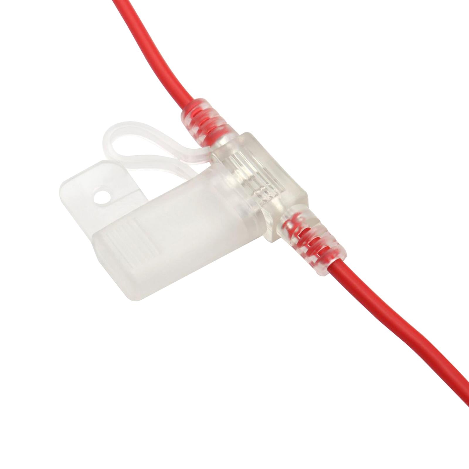 Inline Fuse Holder Durable Accessory Waterproof for ATV Automotive Boat clear