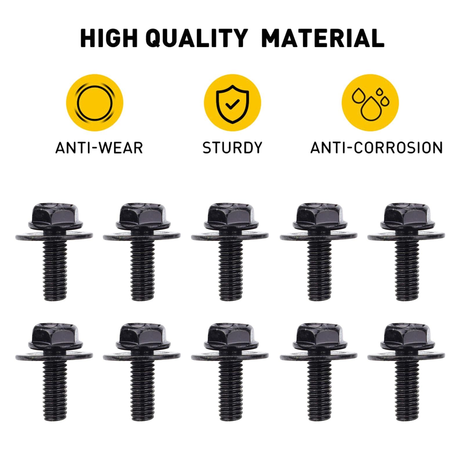 Car Body Bolts Body Fenders Bumper Hood Panel Bumper Clips 35pcs 15cmx10cm