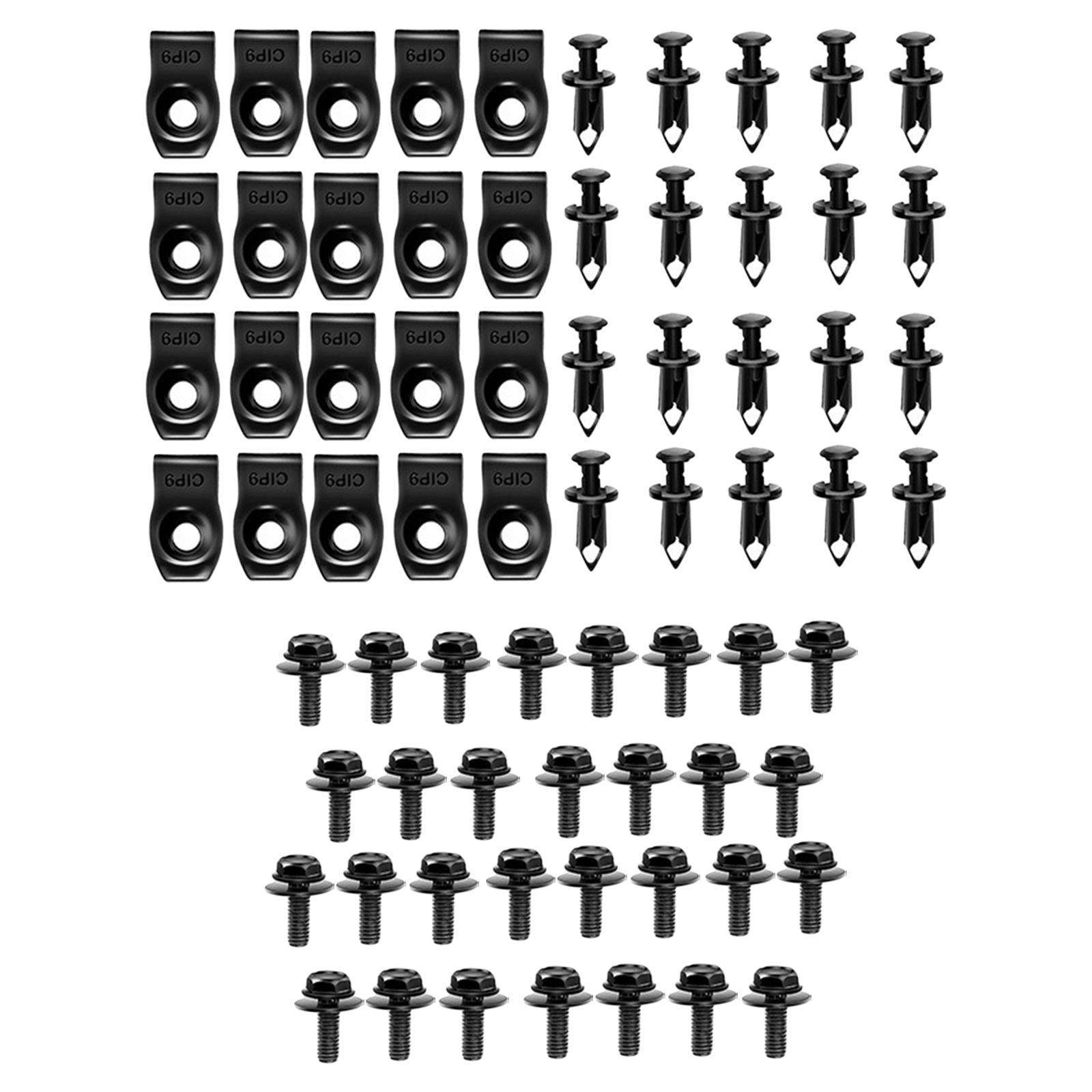 Car Body Bolts Body Fenders Bumper Hood Panel Bumper Clips 70pcs 14cmx16cm
