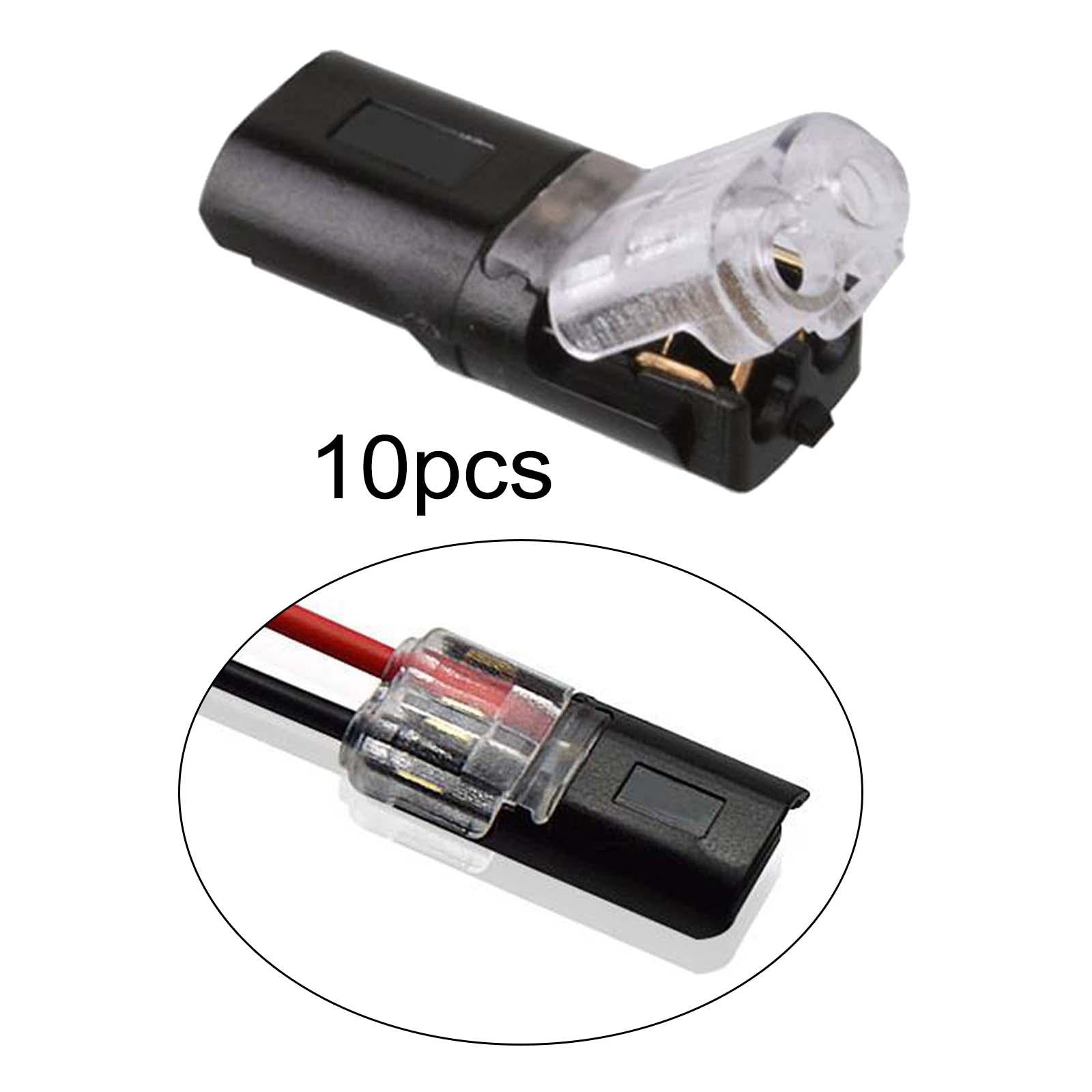 10x Pluggable LED Wire Connectors Low Voltage Compact Wire Wiring Connectors