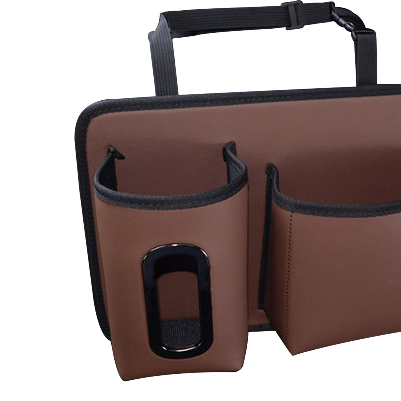 Car Backseat Organizer Hanging Car Back Seat Organizer for Bottles Toys Brown