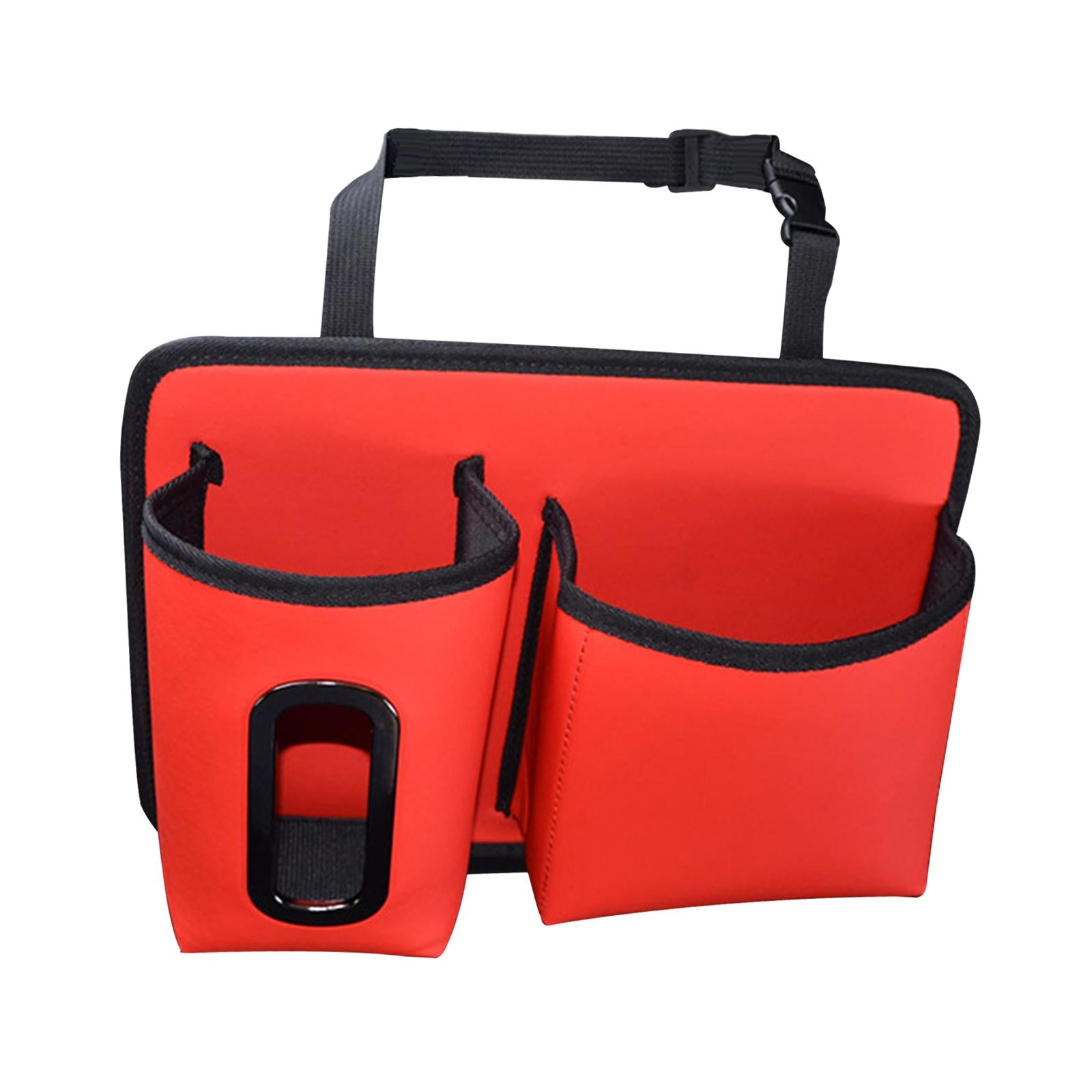 Car Backseat Organizer Hanging Car Back Seat Organizer for Bottles Toys Red