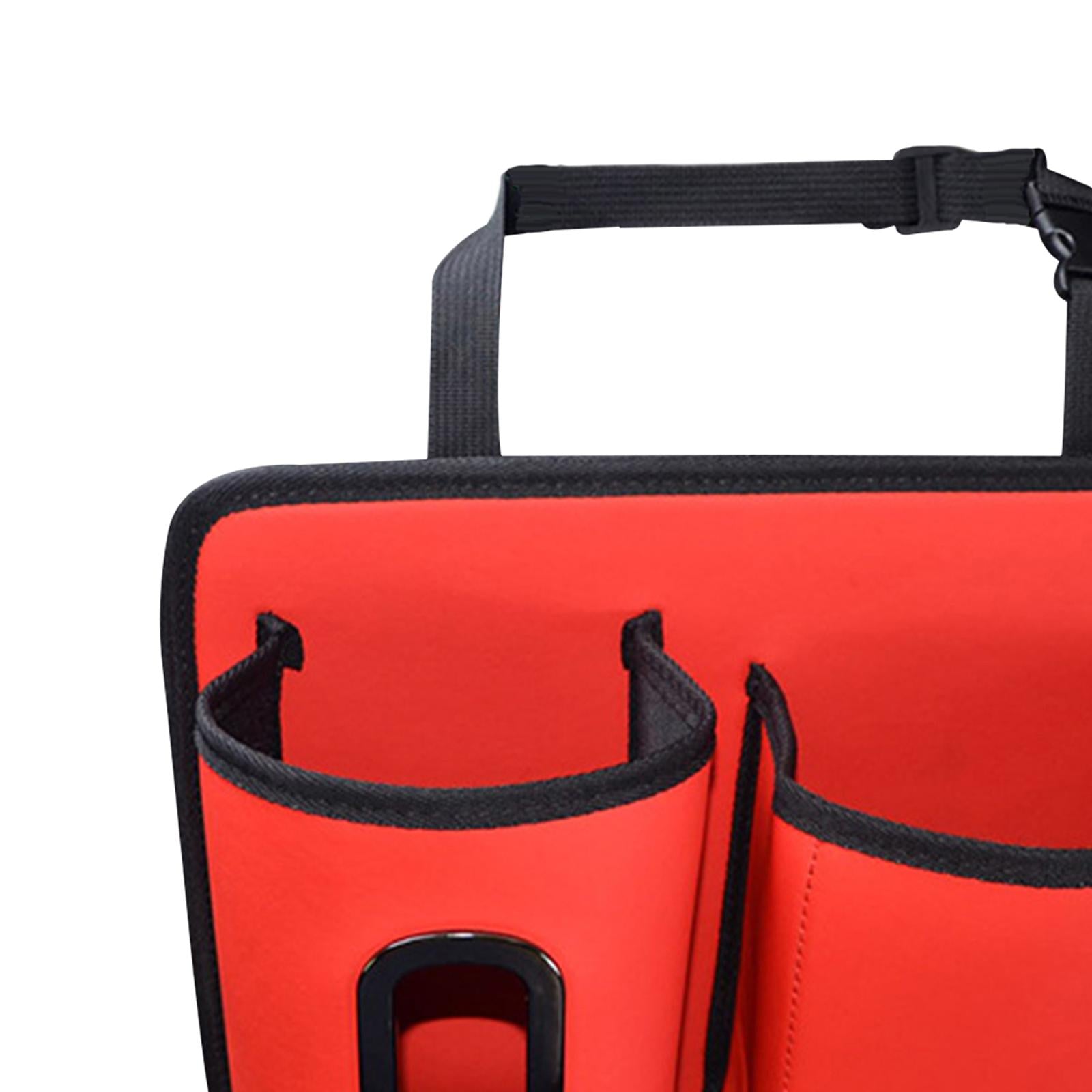 Car Backseat Organizer Hanging Car Back Seat Organizer for Bottles Toys Red