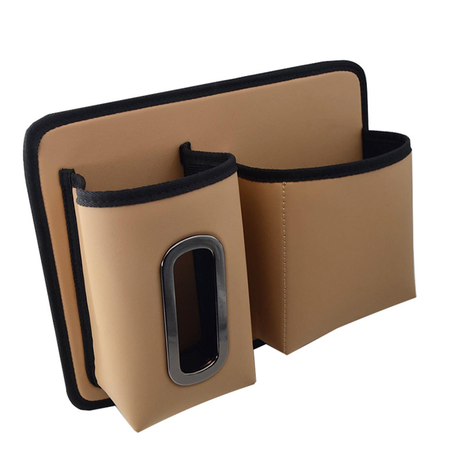 Car Backseat Organizer Hanging Car Back Seat Organizer for Bottles Toys Beige